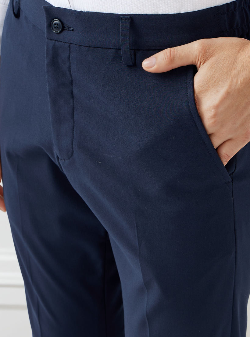 بنطلون رسمي بقصة سليم للرجال-men-clothing-bottoms-trousersandchinos-trousers-image-4