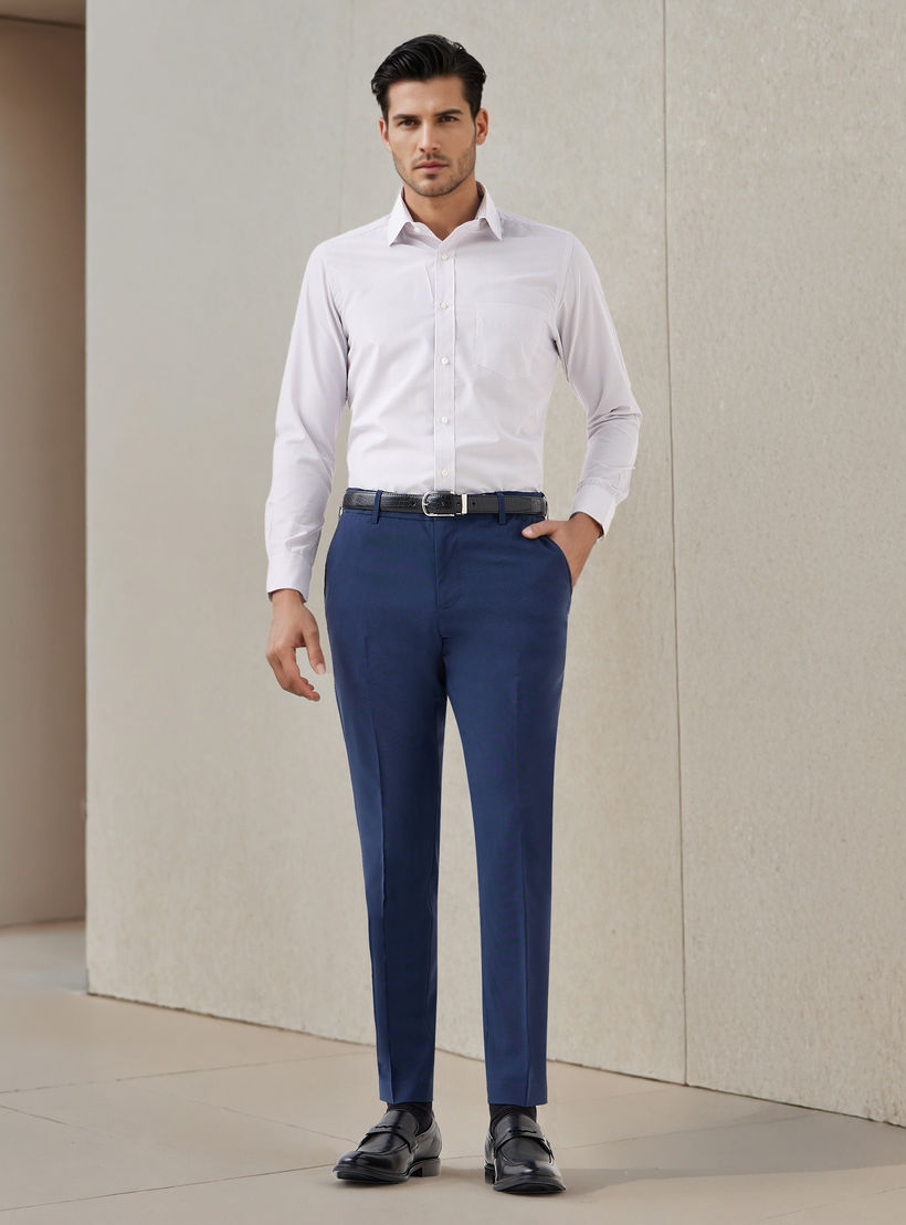 بنطلون رسمي رجالي بقصة سليم-men-clothing-bottoms-trousersandchinos-trousers-image-2