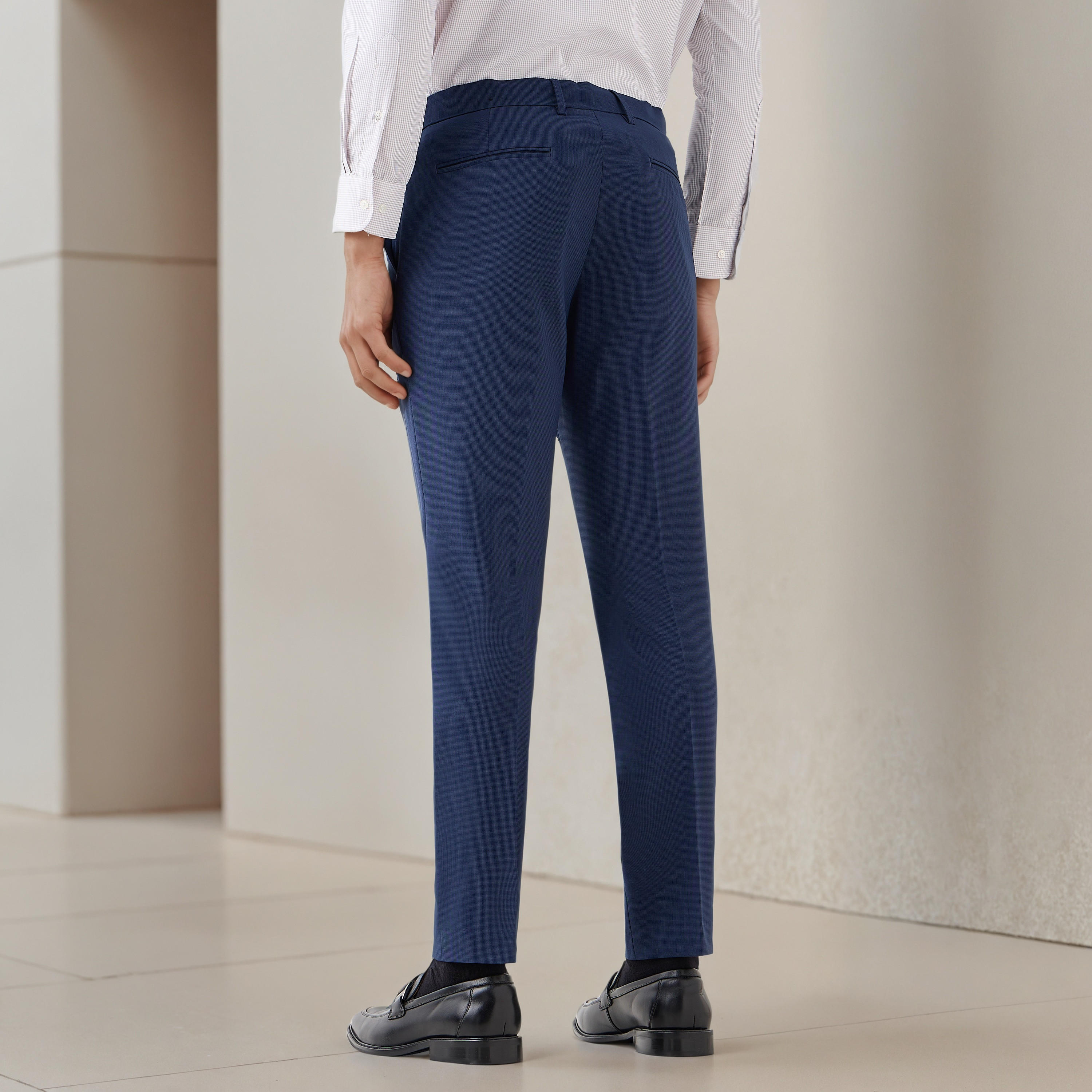 بنطلون رسمي رجالي بقصة سليم-men-clothing-bottoms-trousersandchinos-trousers-image-3
