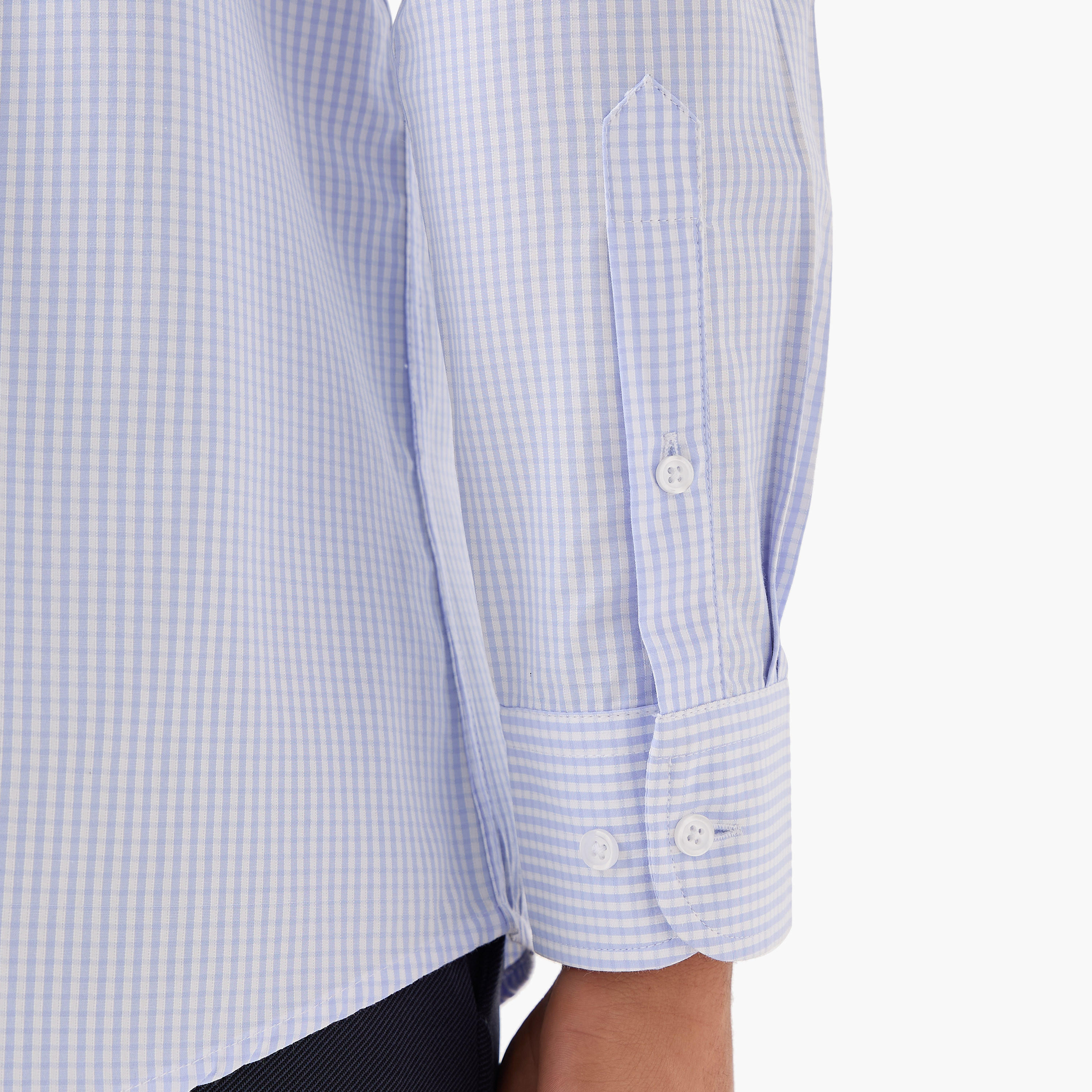 Men Regular Fit Collared Checked Long Sleeves Shirt-men-clothing-shirts-image-6