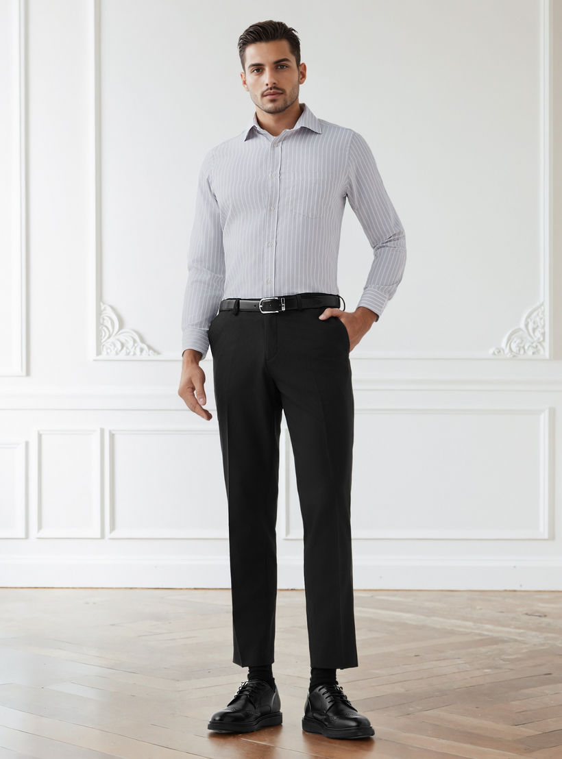 Men Regular Fit Striped Long Sleeves Shirt-men-clothing-shirts-image-2