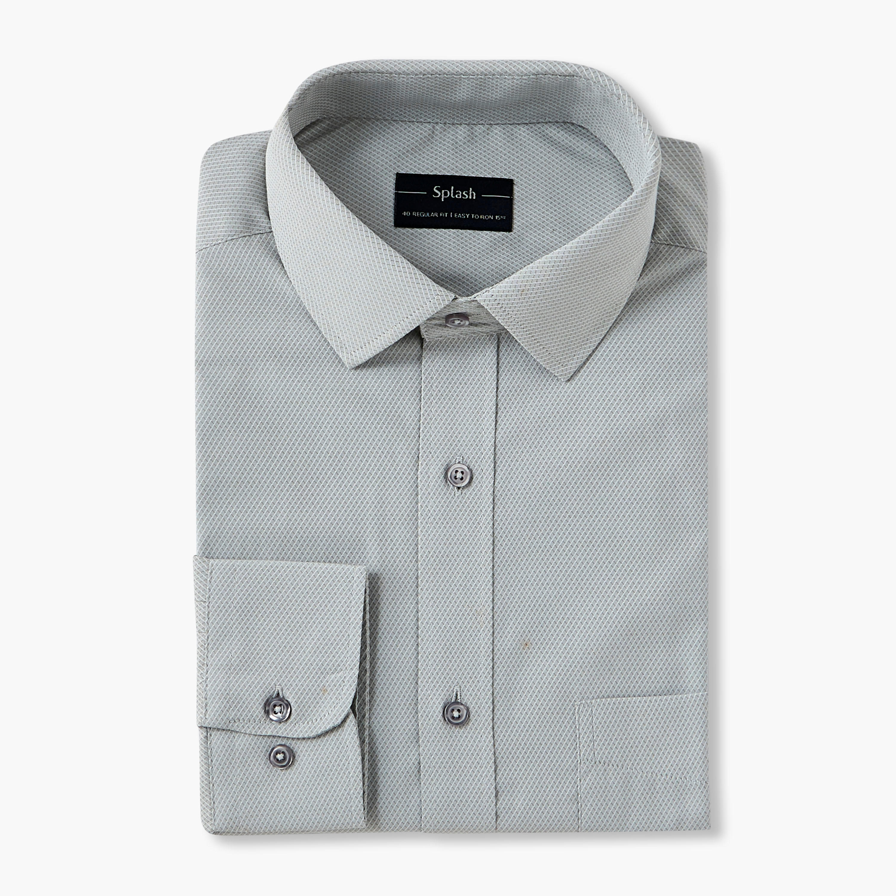Men Regular Fit Dobby Long Sleeves Shirt-men-clothing-shirts-image-5