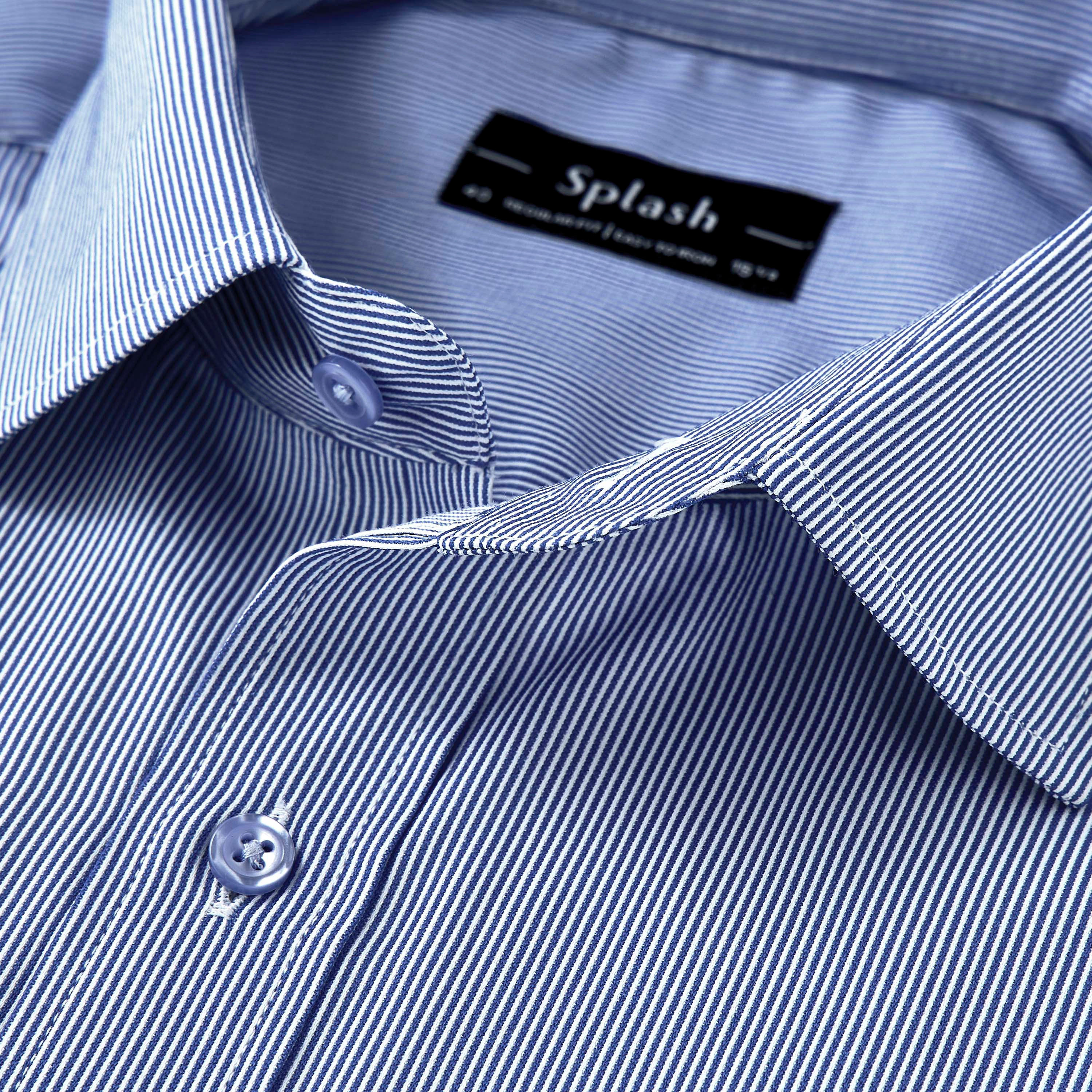 قميص بقصّة عادية وياقة واسعة وأكمام طويلة للرجال-men-clothing-shirts-image-6