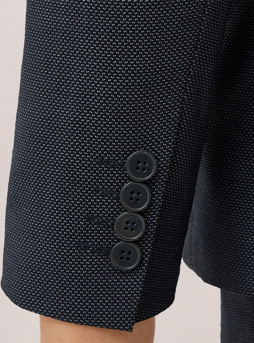 بليزر بياقة مدببة دوبي بارز الملمس-men-winterwear-jacketsandblazers-image-6