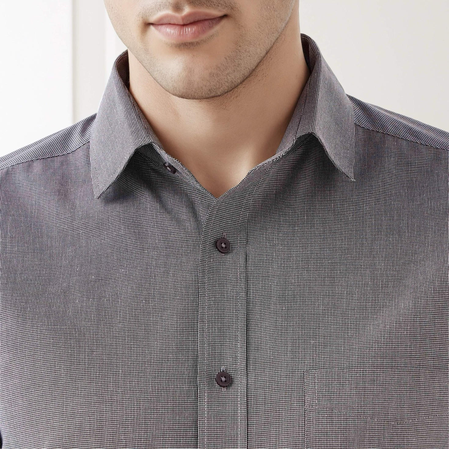 قميص فيلافيل بارز الملمس بياقة وقصة عادية وأكمام طويلة للرجال-men-clothing-shirts-image-5