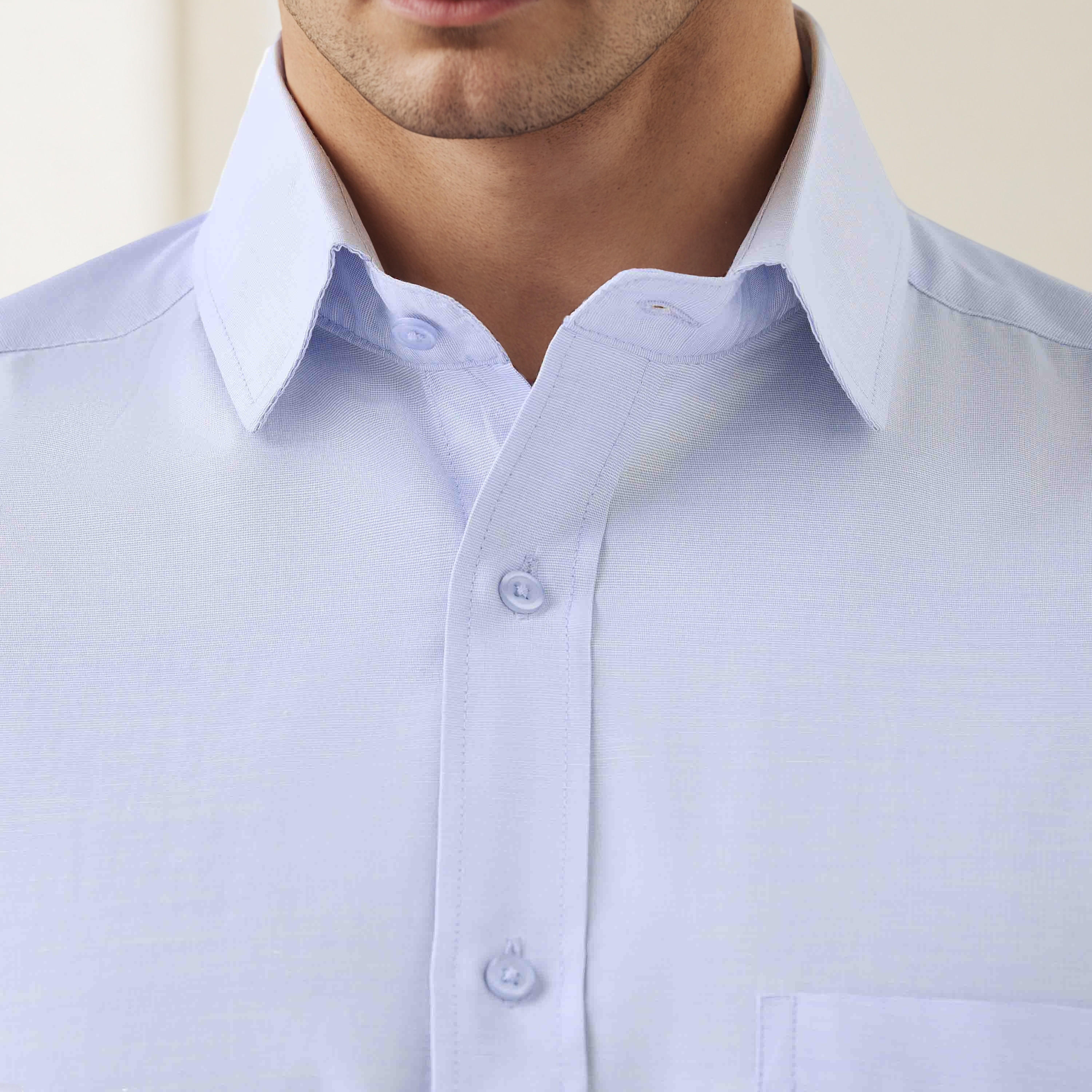 Men Regular Fit Collared Textured Long Sleeves Philaphil Shirt-men-clothing-shirts-image-5