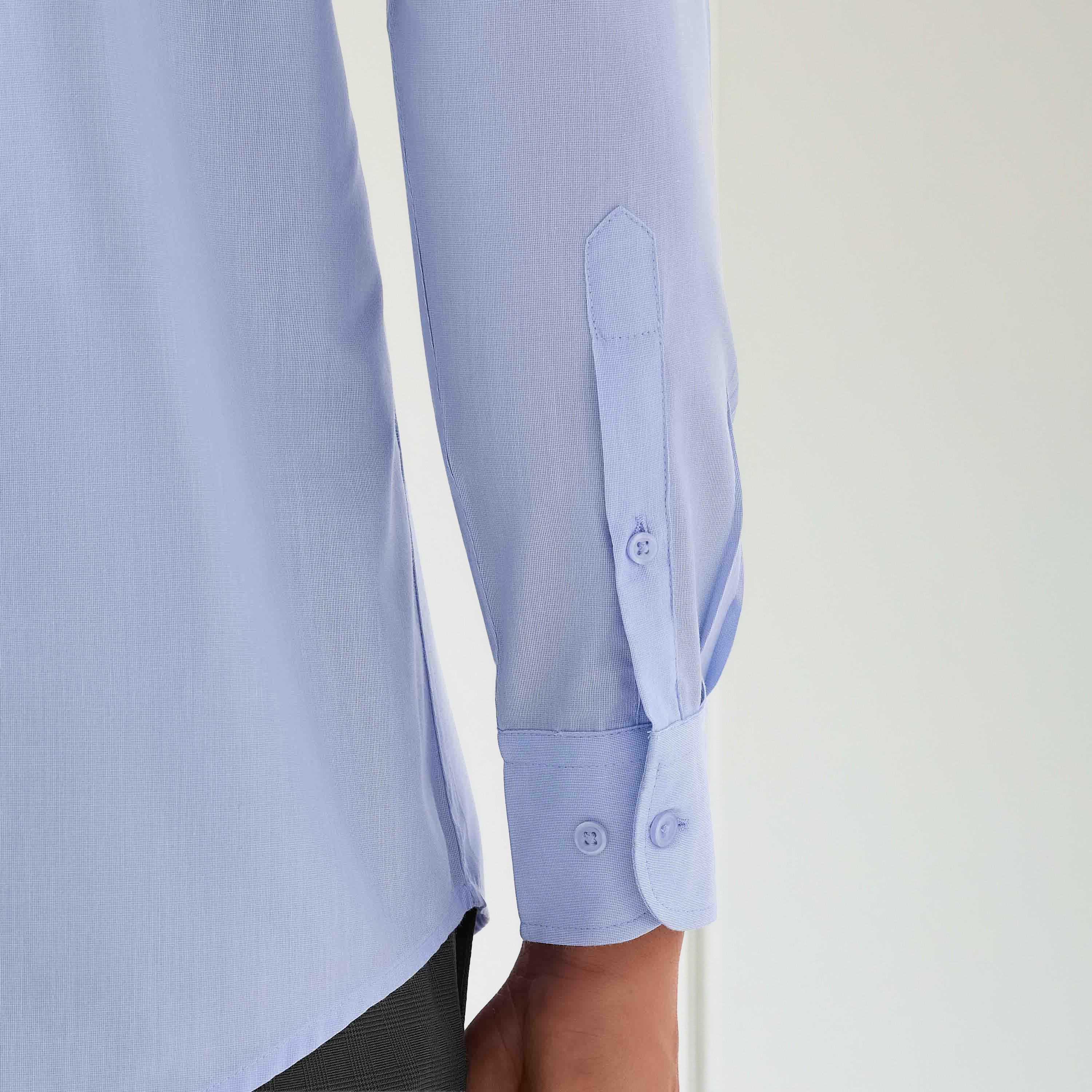 Men Regular Fit Collared Textured Long Sleeves Philaphil Shirt-men-clothing-shirts-image-4