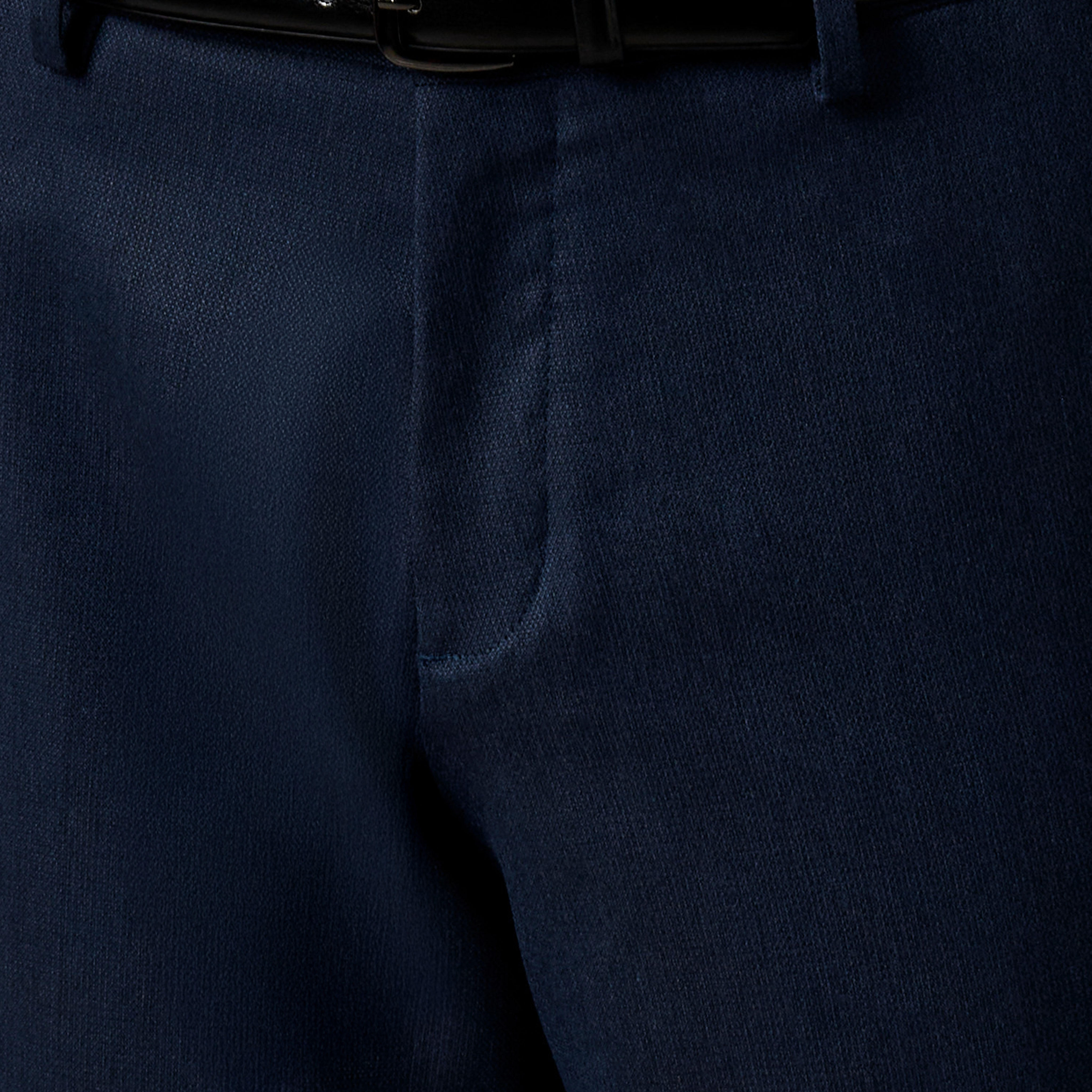 Slim Fit Belted Flexi Waist Trousers-men-clothing-bottoms-trousersandchinos-trousers-image-4