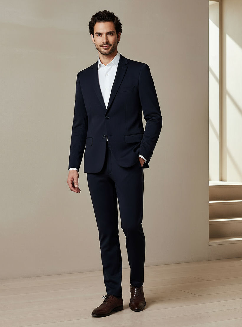 بليزر بقصّة ضيقة وياقة مطوية للرجال-men-winterwear-jacketsandblazers-image-2