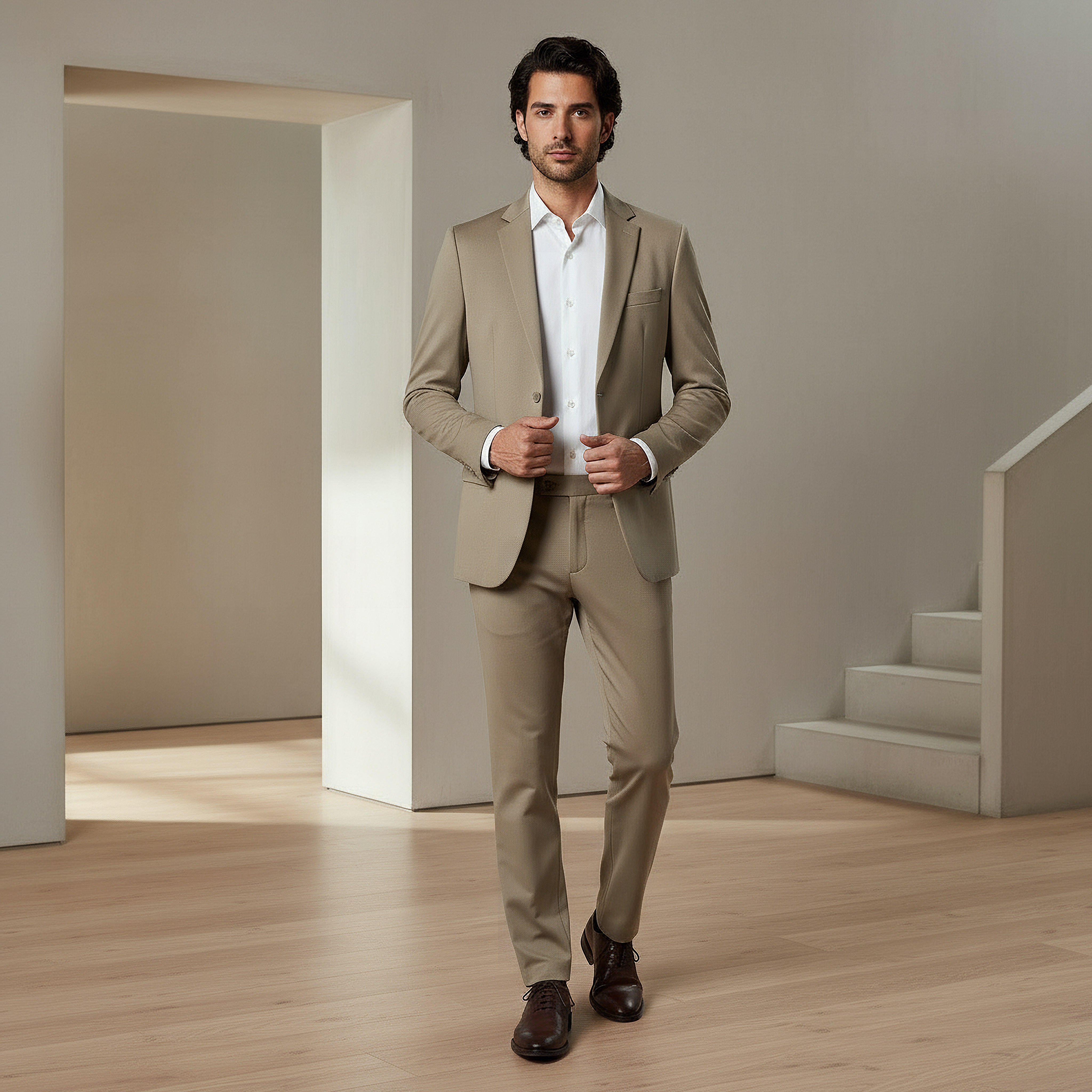 Men Slim Fit Notched Lapel Blazer-men-winterwear-jacketsandblazers-image-2