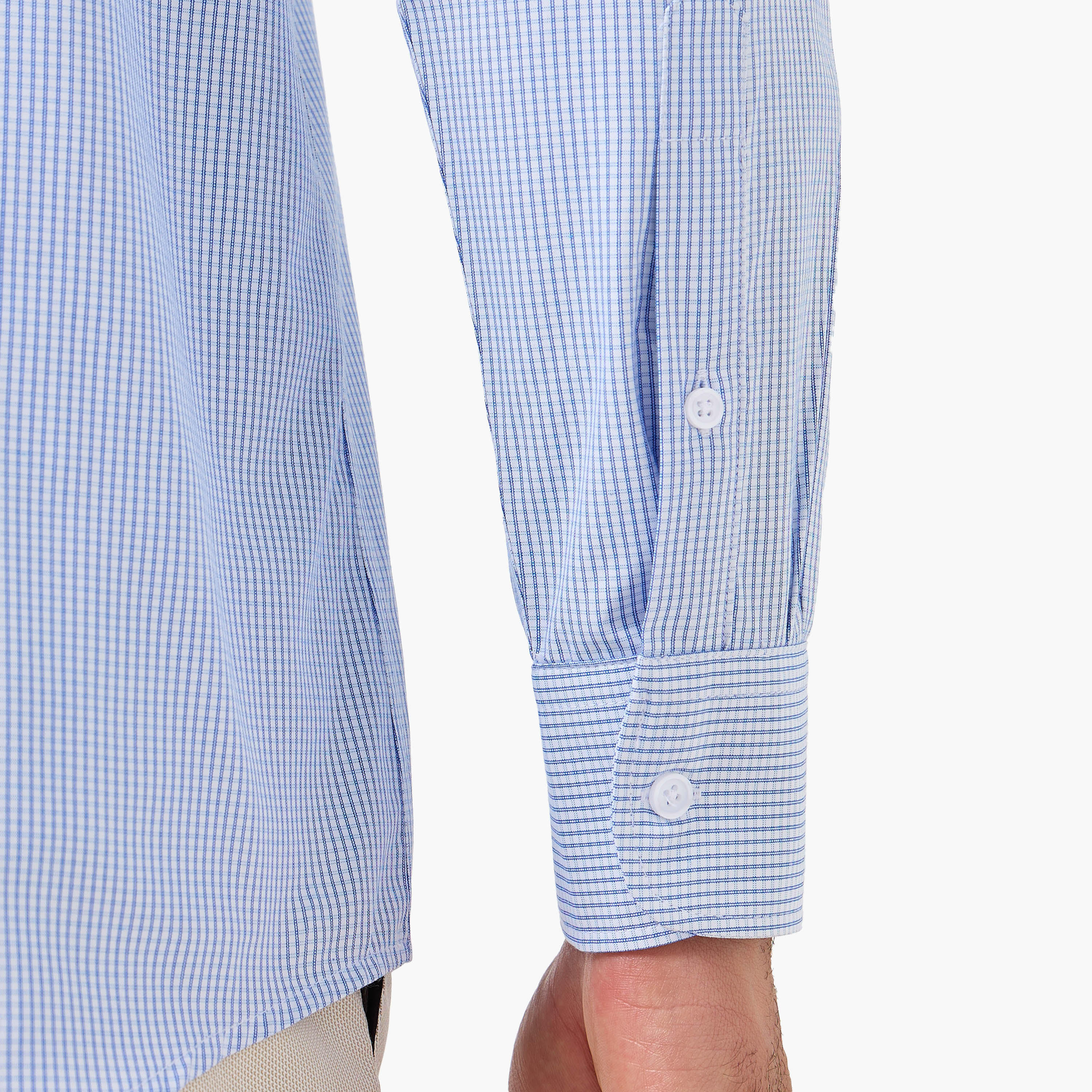 Men Regular Fit Collared Checked Long Sleeves Shirt-men-clothing-shirts-image-7