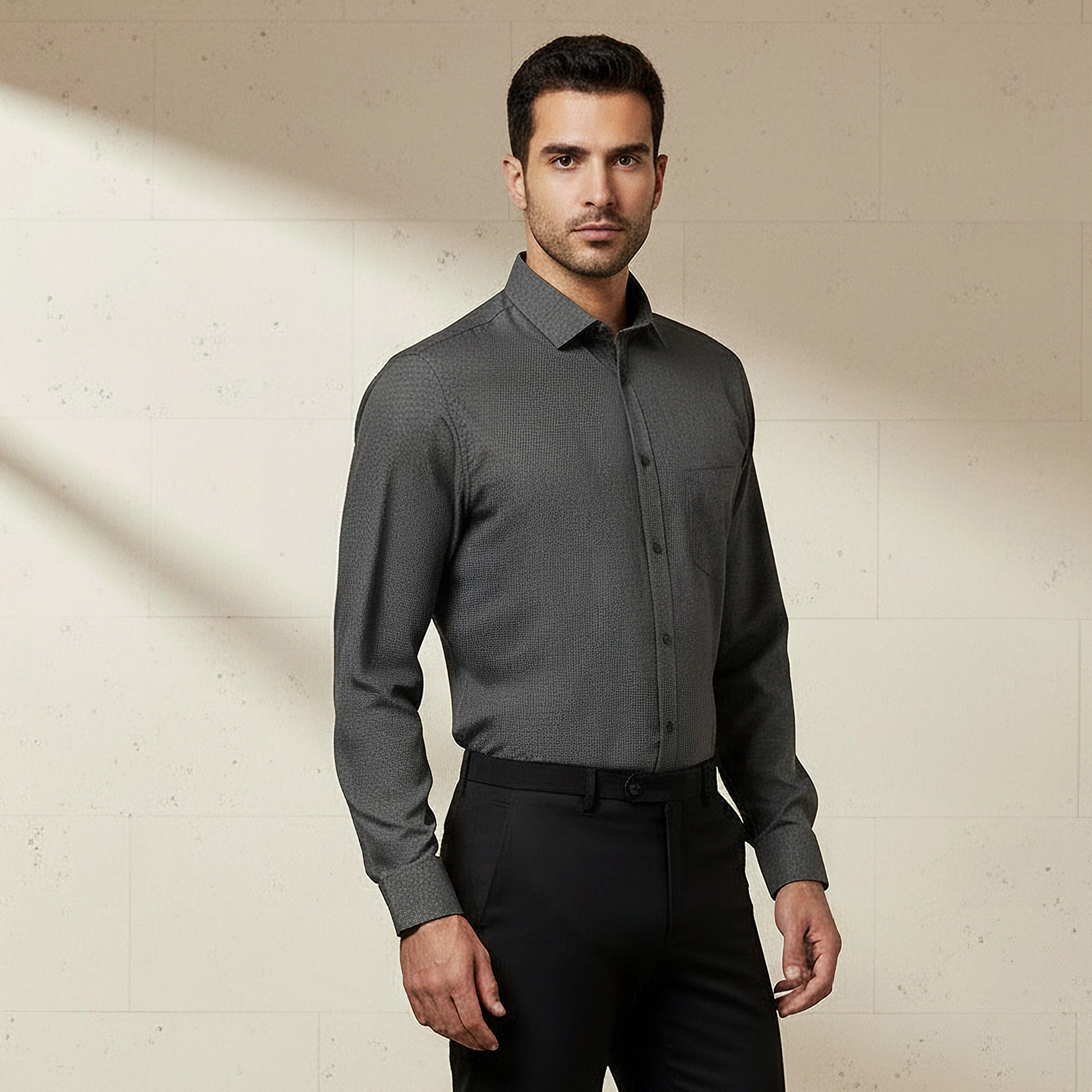 Men Regular Fit Collared Philaphil Long Sleeves Shirt-PROMO_SP_KSA_6_BUY3FORSAR119_130625-image-1