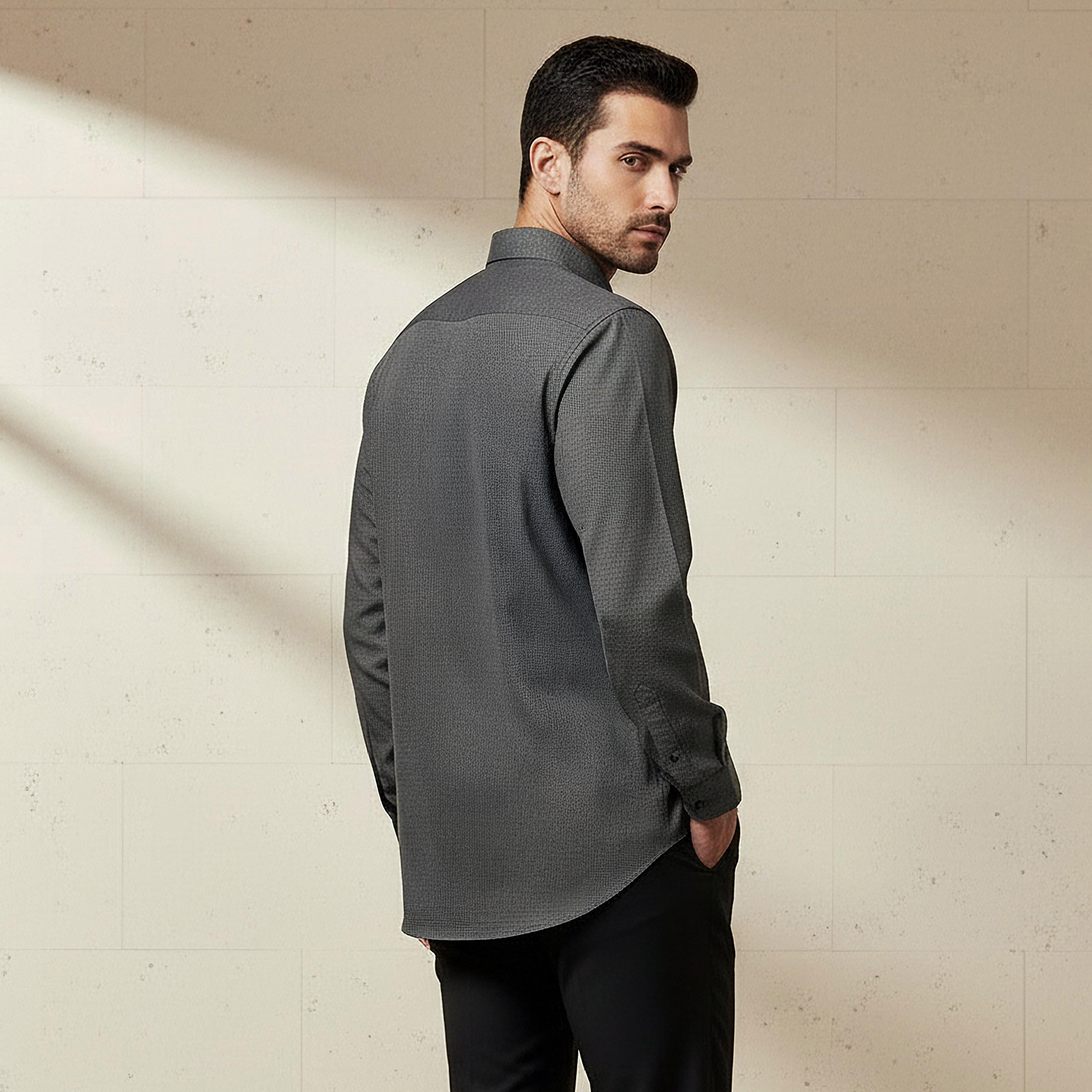 Men Regular Fit Collared Philaphil Long Sleeves Shirt-PROMO_SP_KSA_6_BUY3FORSAR119_130625-image-3