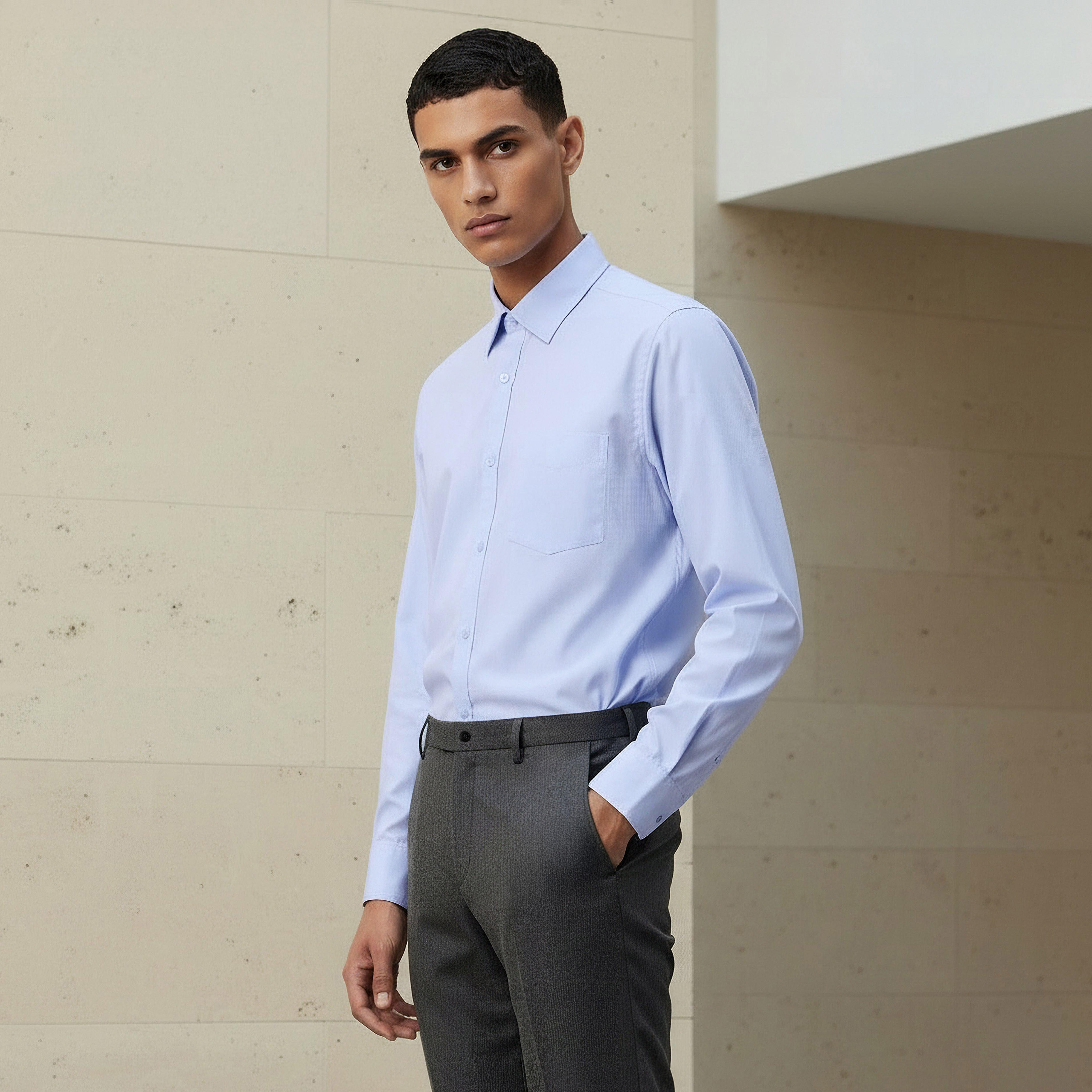 Men Regular Fit Collared Philaphil Long Sleeves Shirt-men-clothing-shirts-image-1