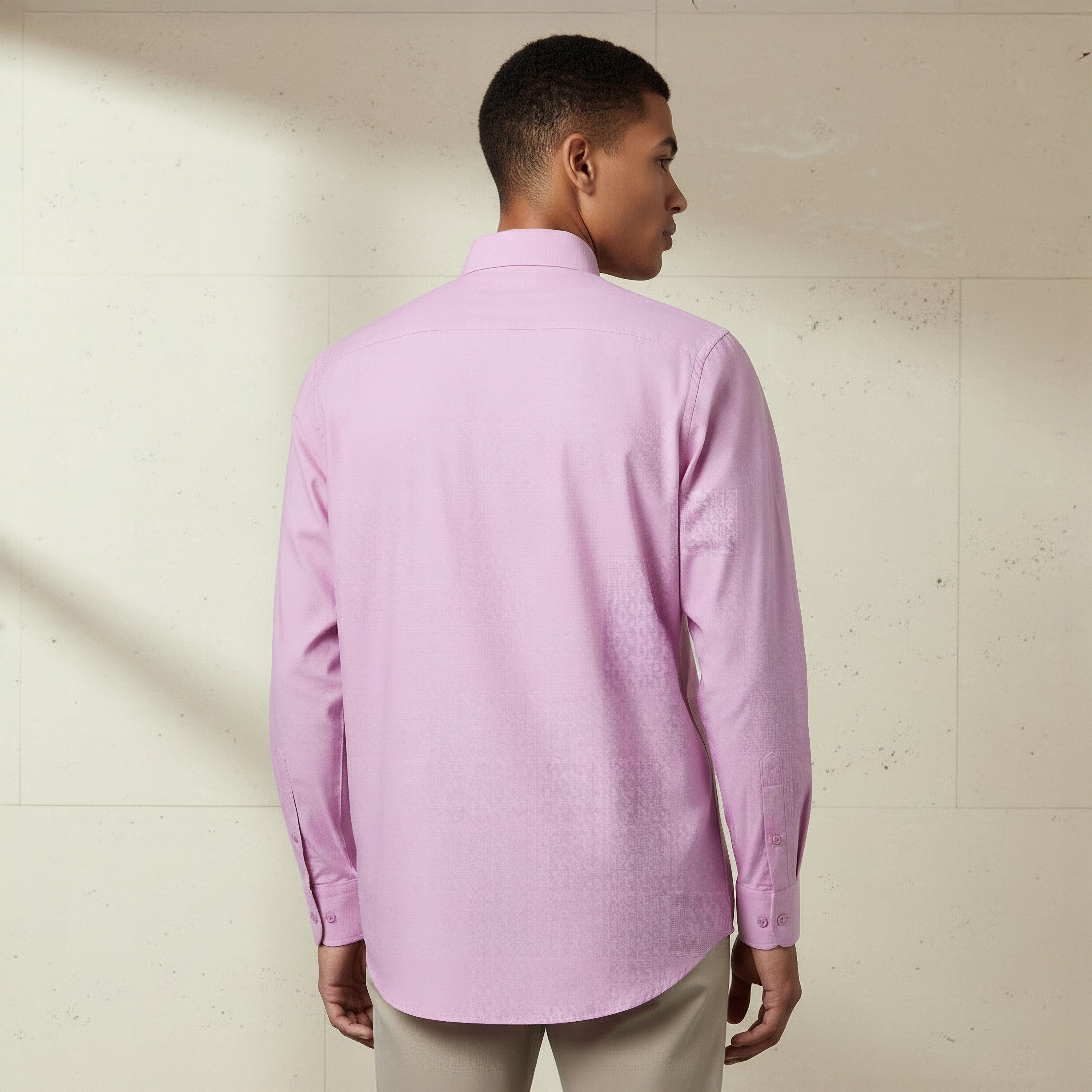 قميص بقصة عادية وياقة وأكمام طويلة للرجال-men-clothing-shirts-image-3
