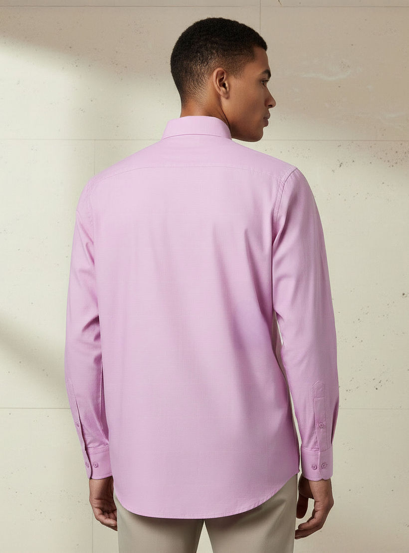 قميص بقصة عادية وياقة وأكمام طويلة للرجال-men-clothing-shirts-image-3