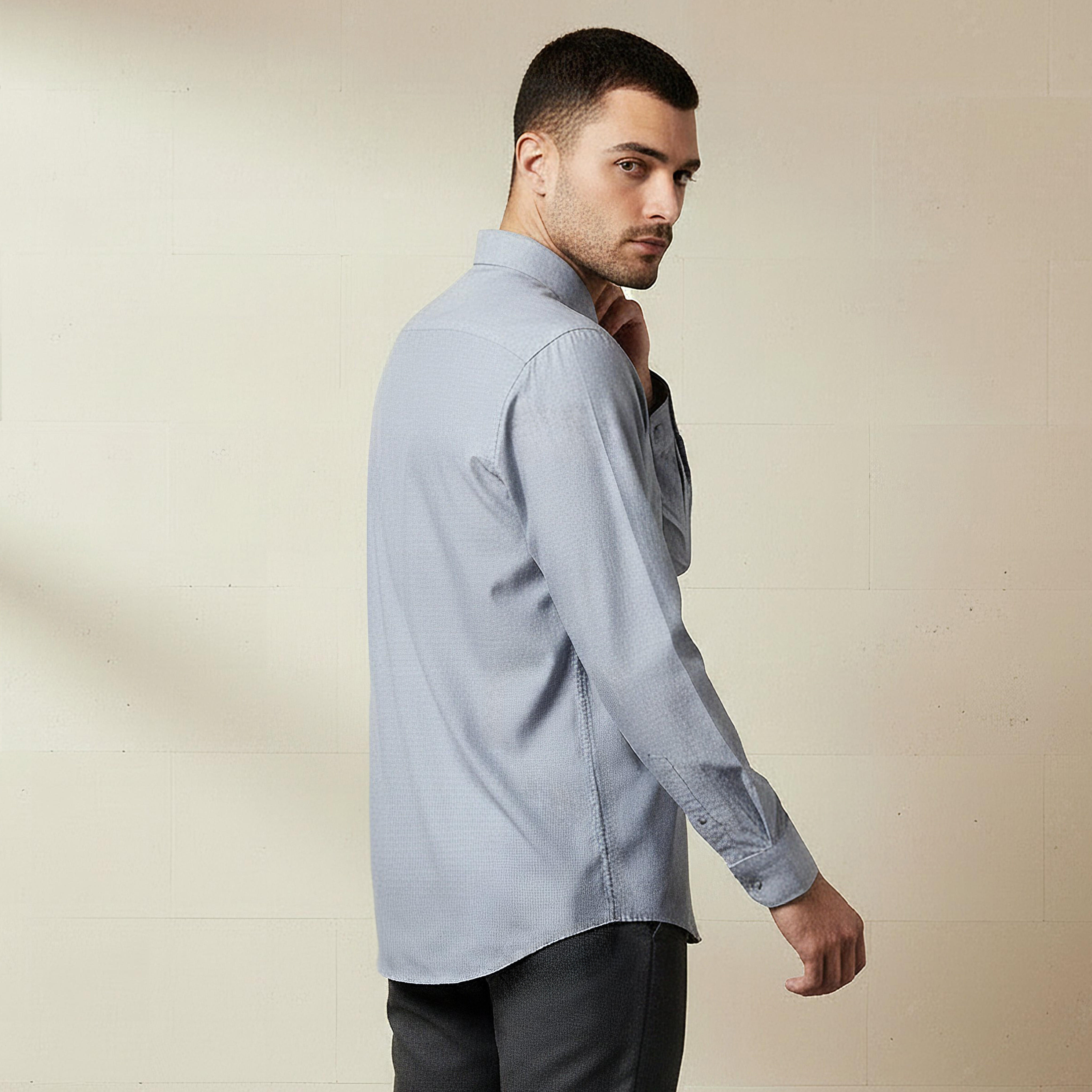 Men Regular Fit Collared Philaphil Long Sleeves Shirt-men-clothing-shirts-image-3