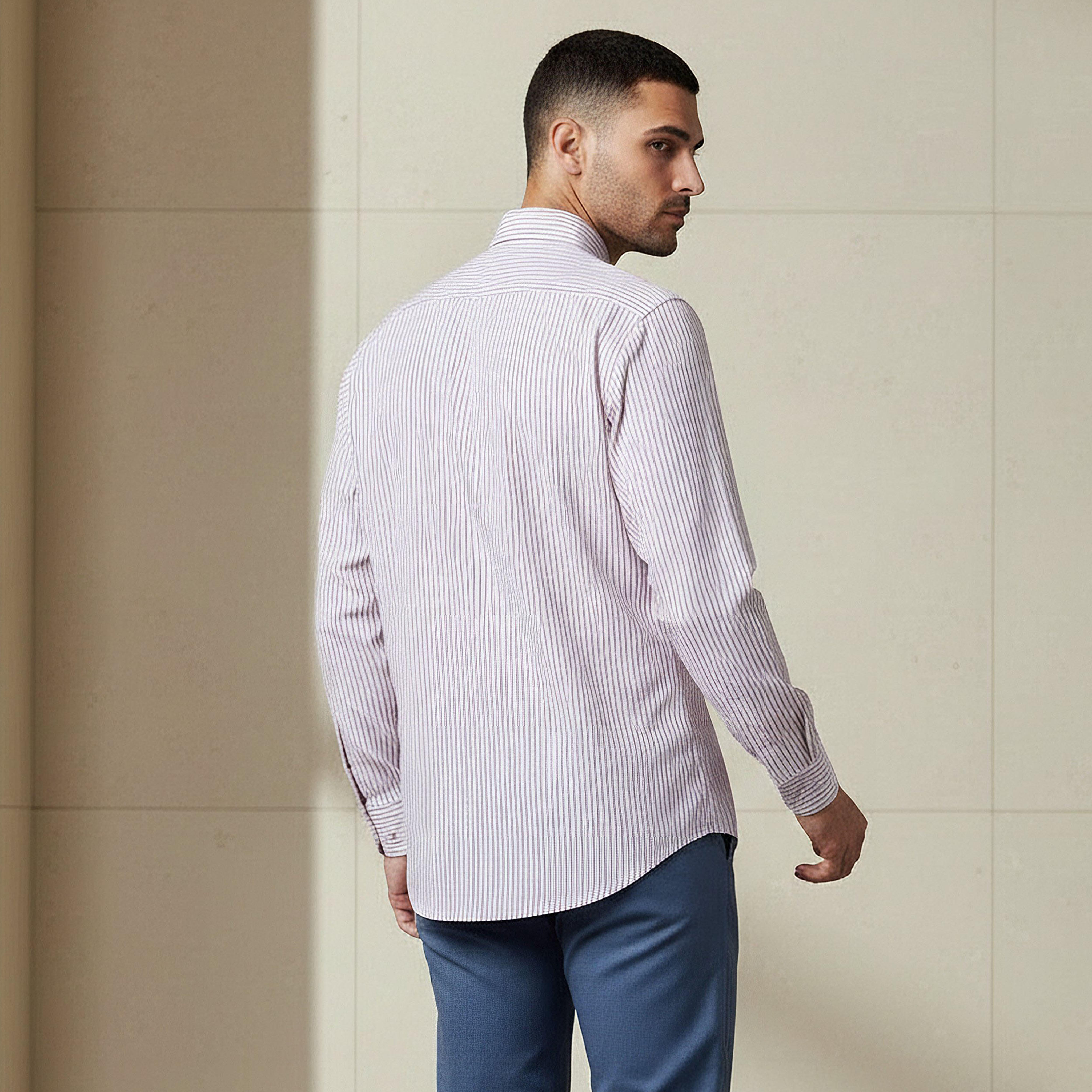 Men Collared Striped Long Sleeves Shirt-PROMO_SP_KSA_6_BUY3FORSAR119_130625-image-4