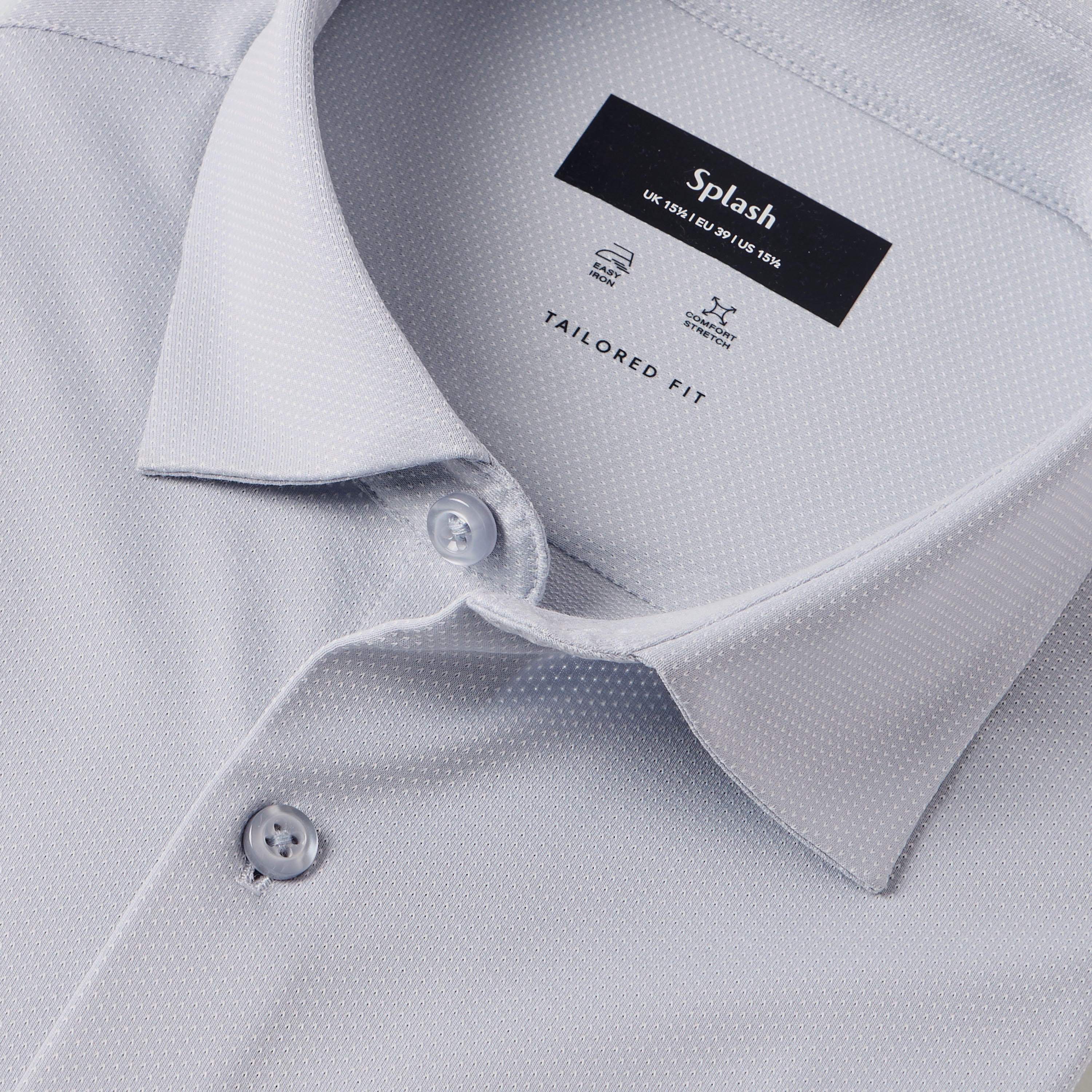 Men Regular Fit Collared Textured Long Sleeves Shirt-men-clothing-shirts-image-2