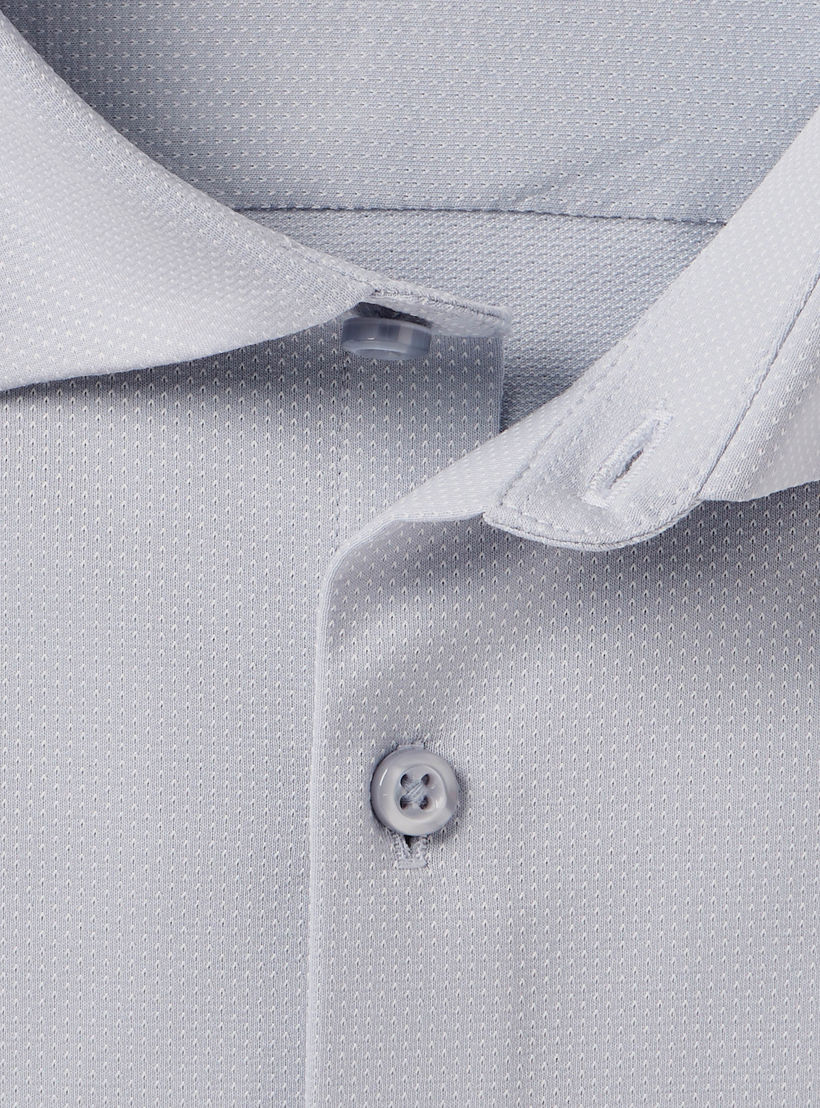 Men Regular Fit Collared Textured Long Sleeves Shirt-men-clothing-shirts-image-7