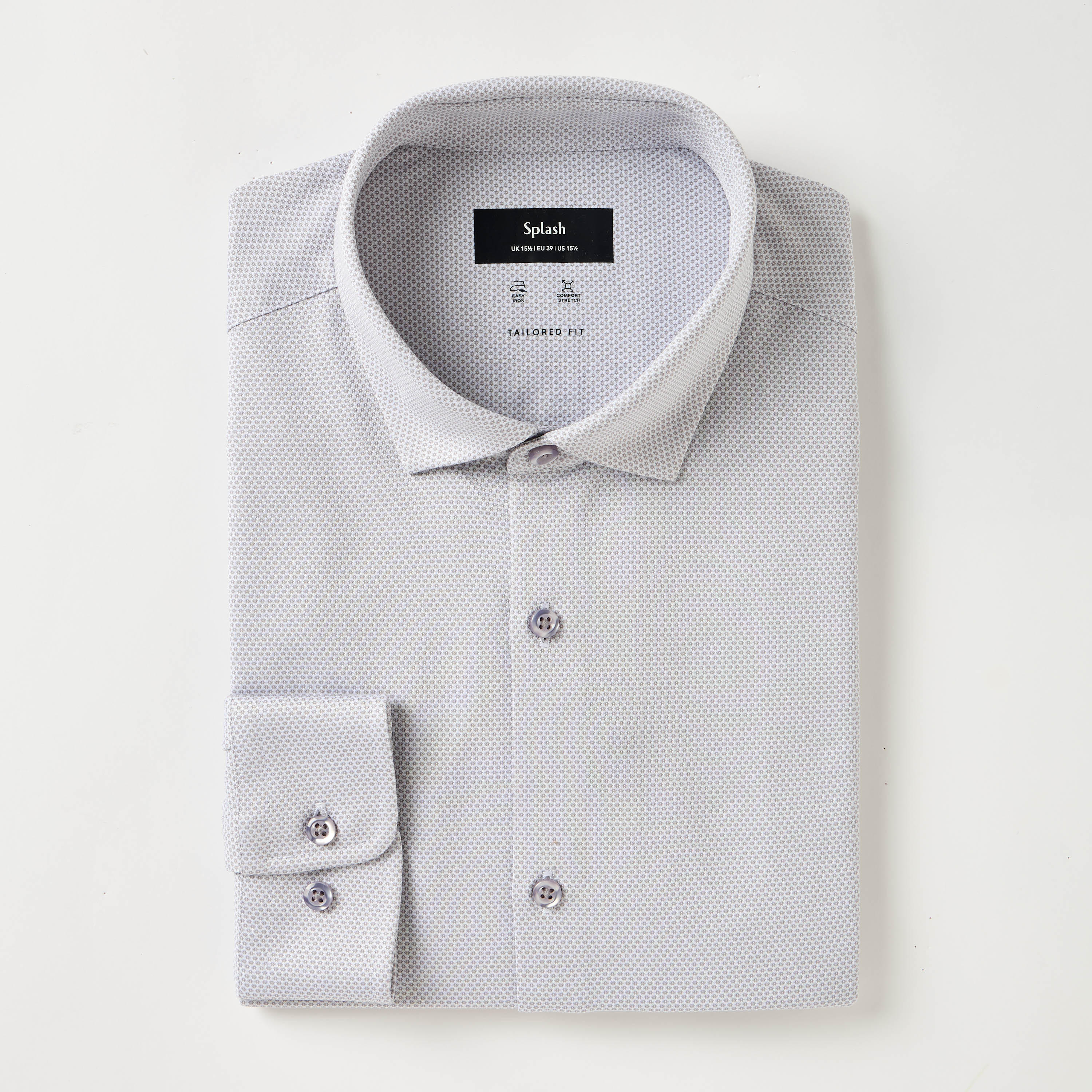 Men Regular Fit Collared Textured Long Sleeves Shirt-men-clothing-shirts-image-6