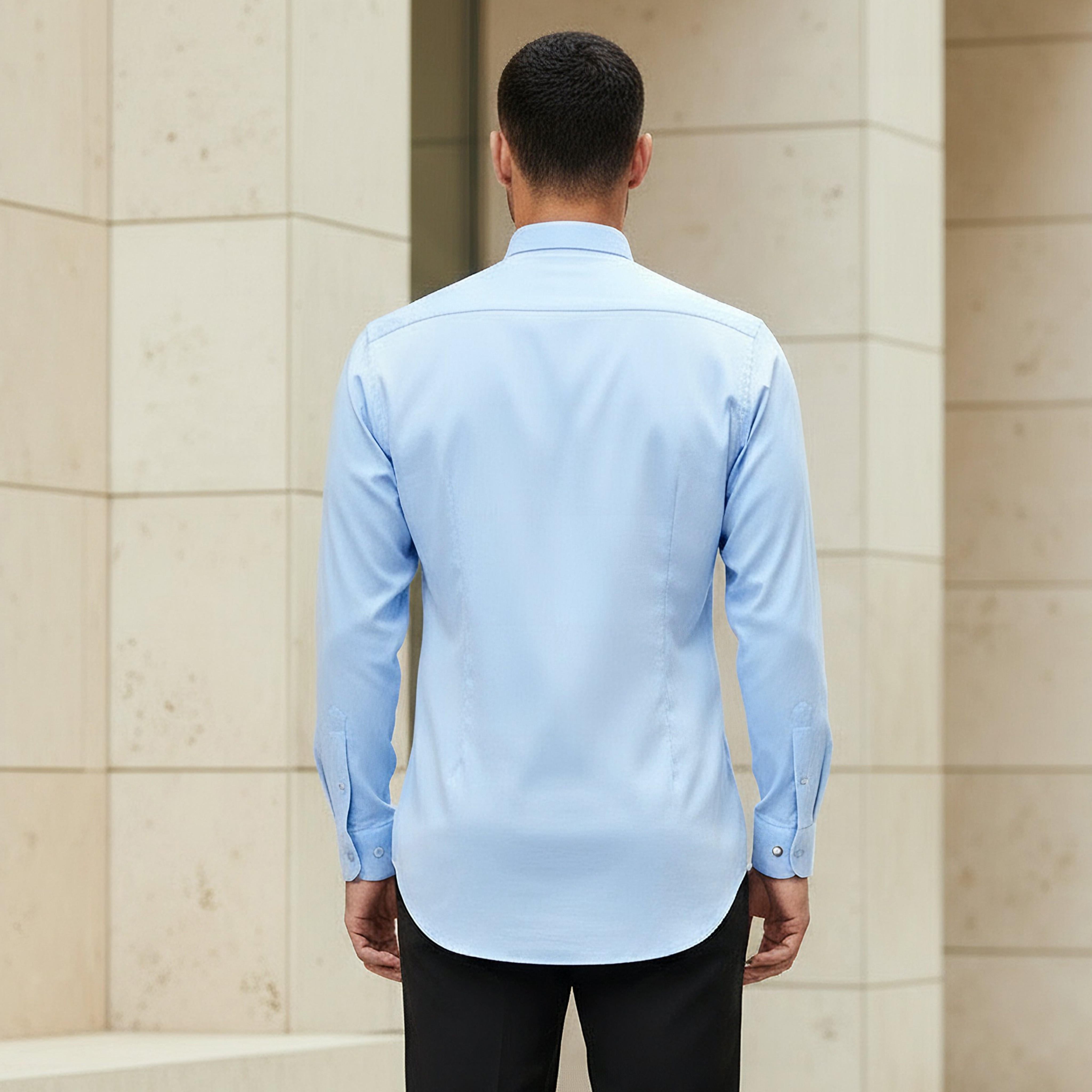 Men Regular Fit Collared Long Sleeves Shirt-men-clothing-shirts-image-3