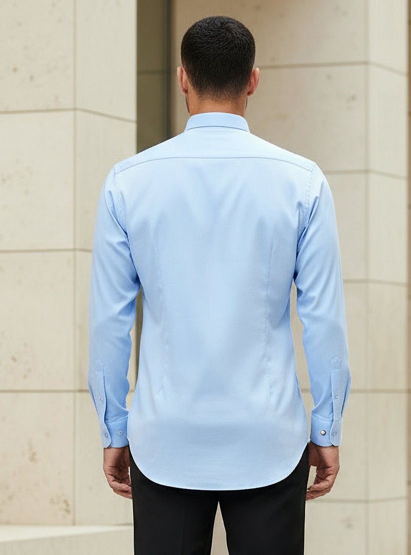Men Regular Fit Collared Long Sleeves Shirt-men-clothing-shirts-image-3
