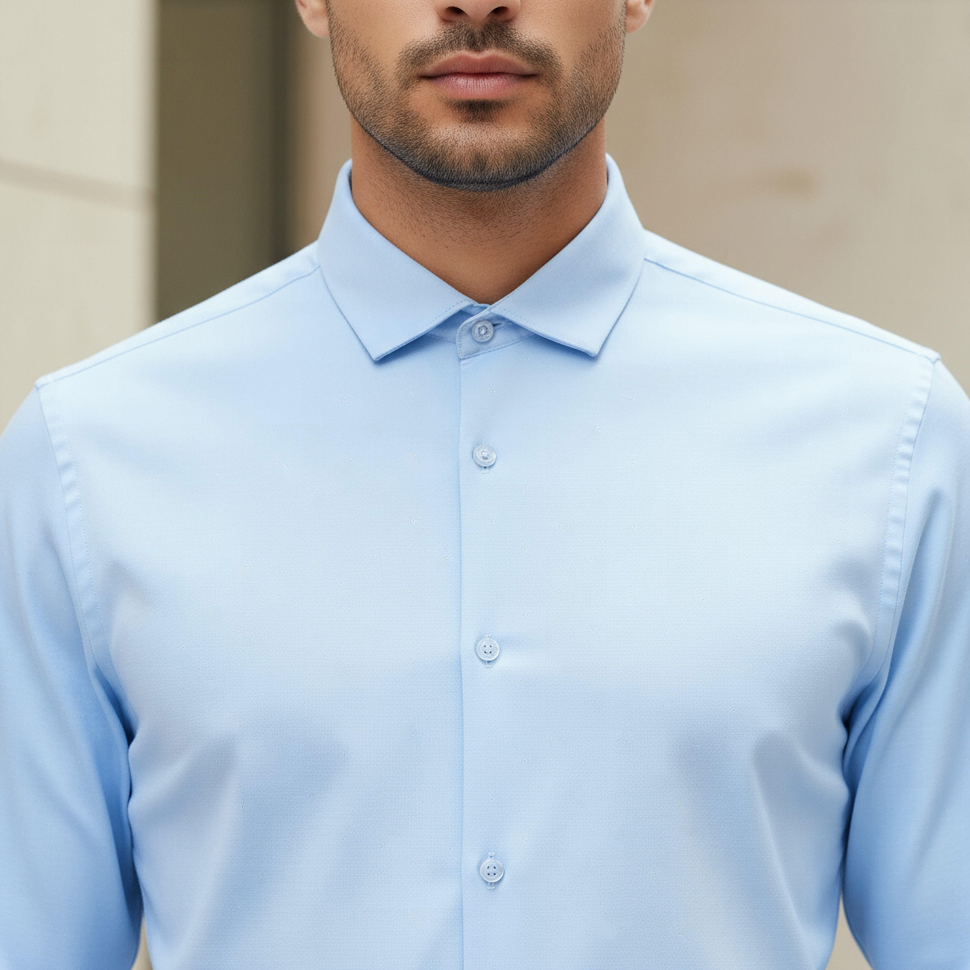 Men Regular Fit Collared Long Sleeves Shirt-men-clothing-shirts-image-7