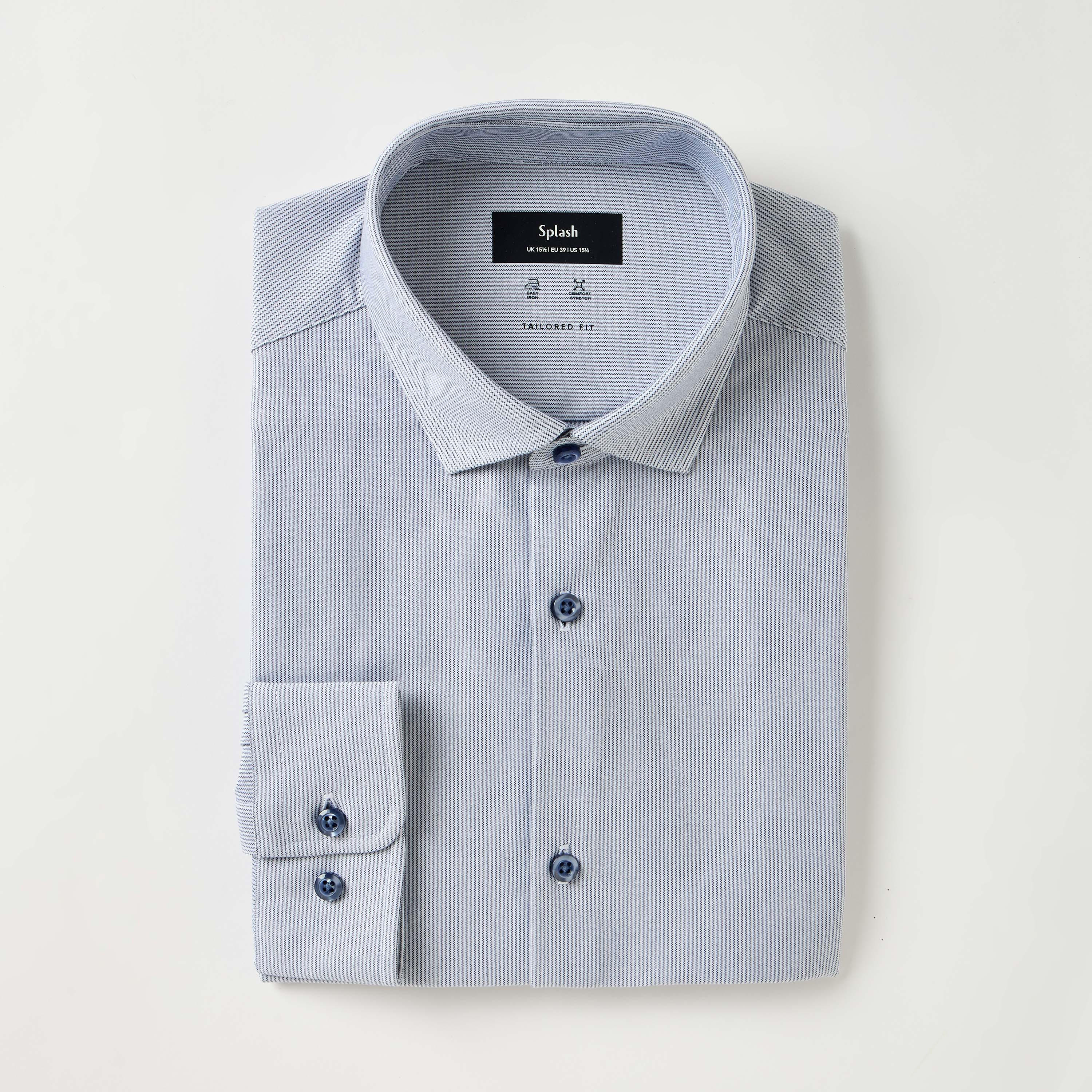 قميص رجالي مخطط بأكمام طويلة وياقة وقصة عادية-men-clothing-shirts-image-3