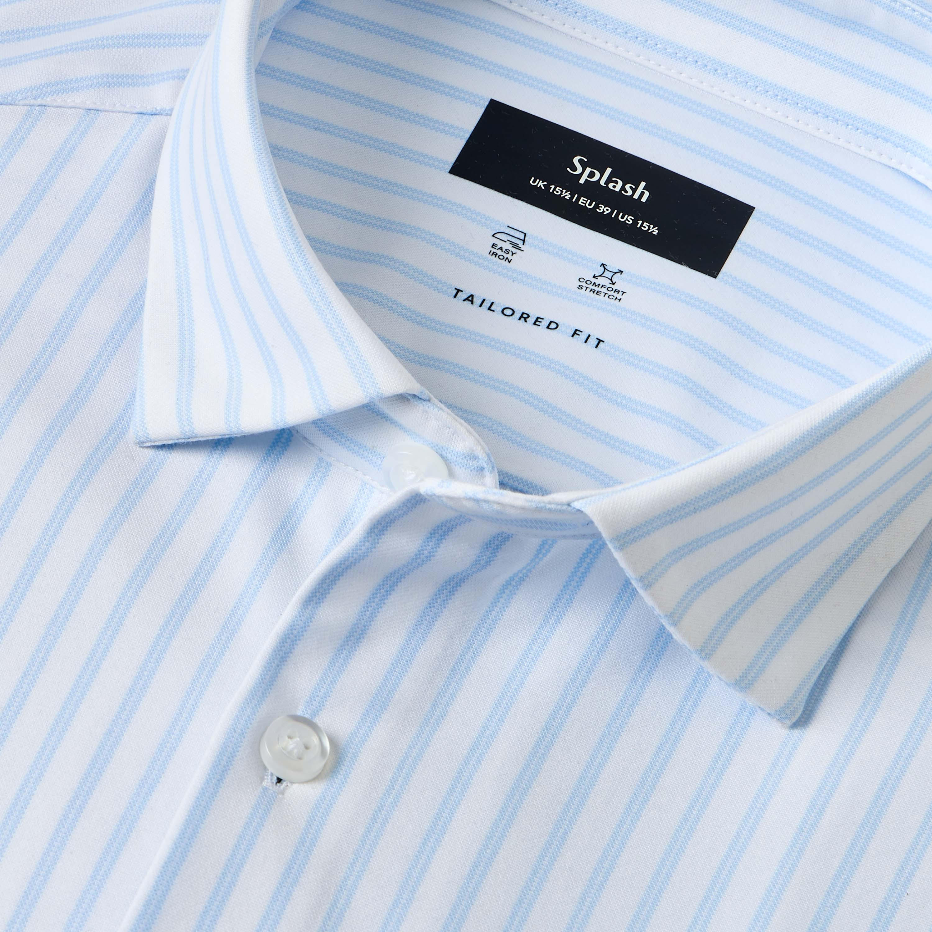 Men Regular Fit Collared Striped Long Sleeves Shirt-men-clothing-shirts-image-2