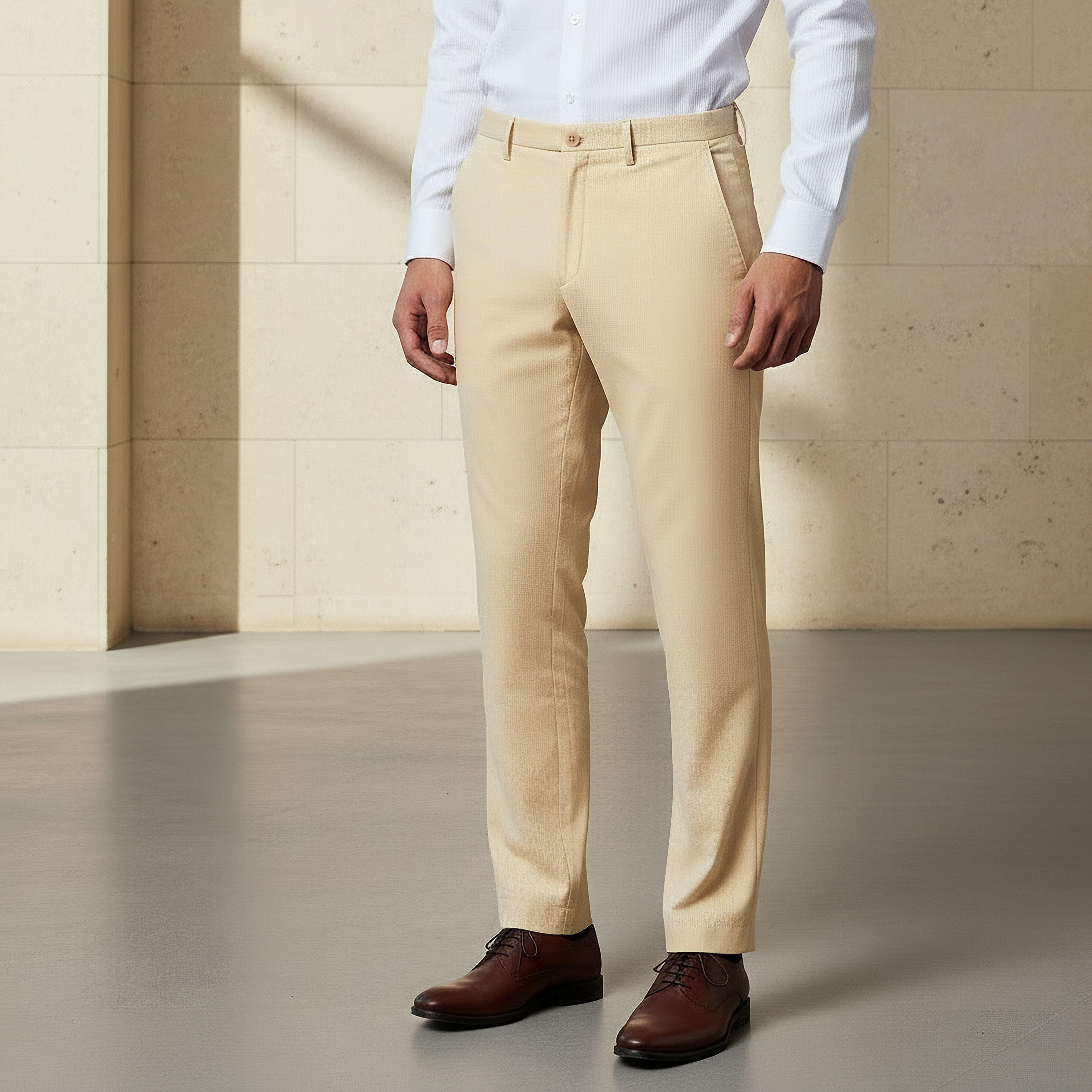 Slim Fit Flexi Waist Trousers-men-clothing-bottoms-trousersandchinos-trousers-image-1