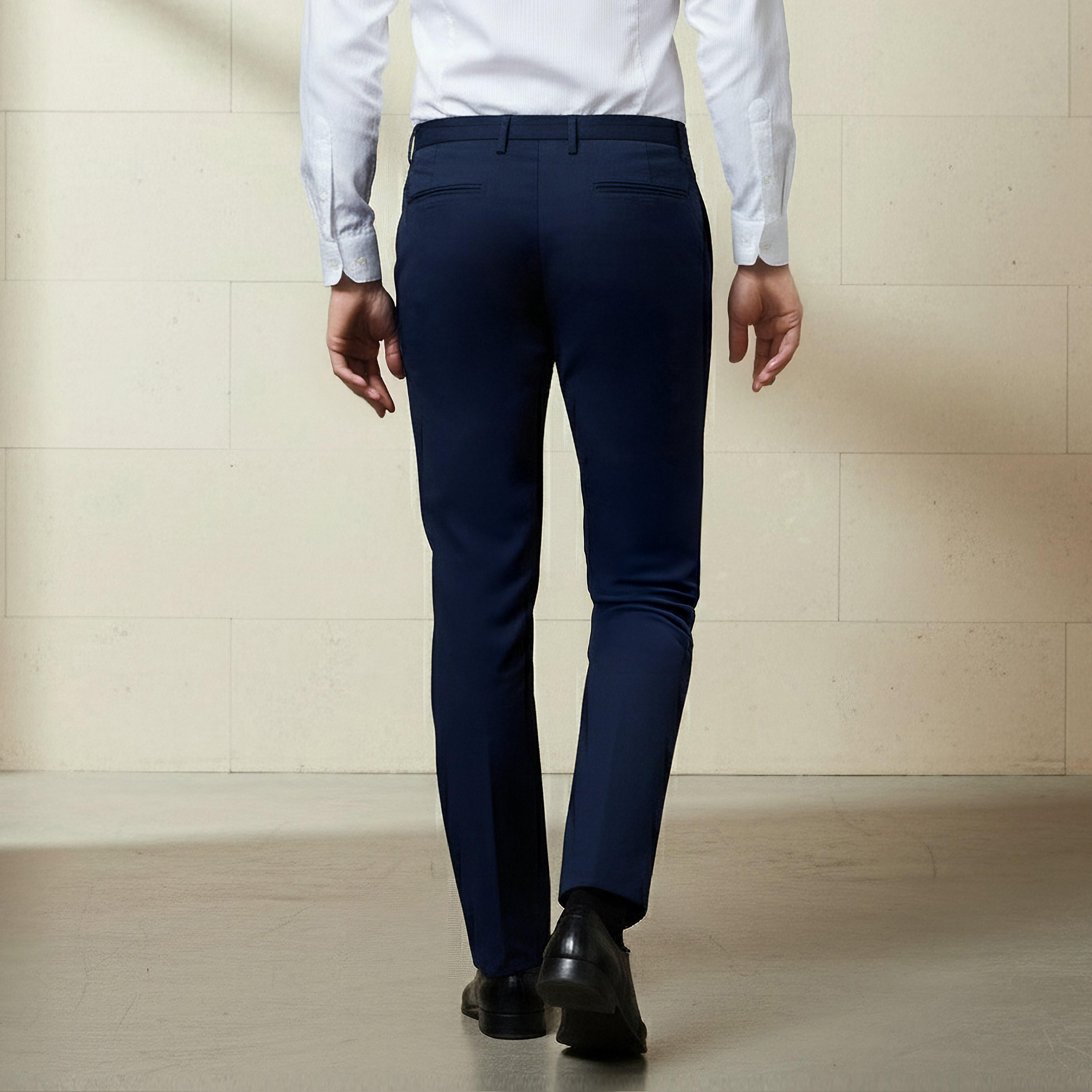 Slim Fit Flexi Waist Trousers-men-clothing-bottoms-trousersandchinos-trousers-image-3