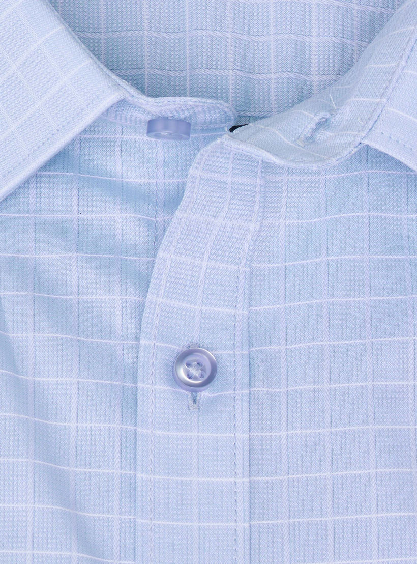 قميص مربعات بقصة عادية وأكمام طويلة للرجال-men-clothing-shirts-image-1
