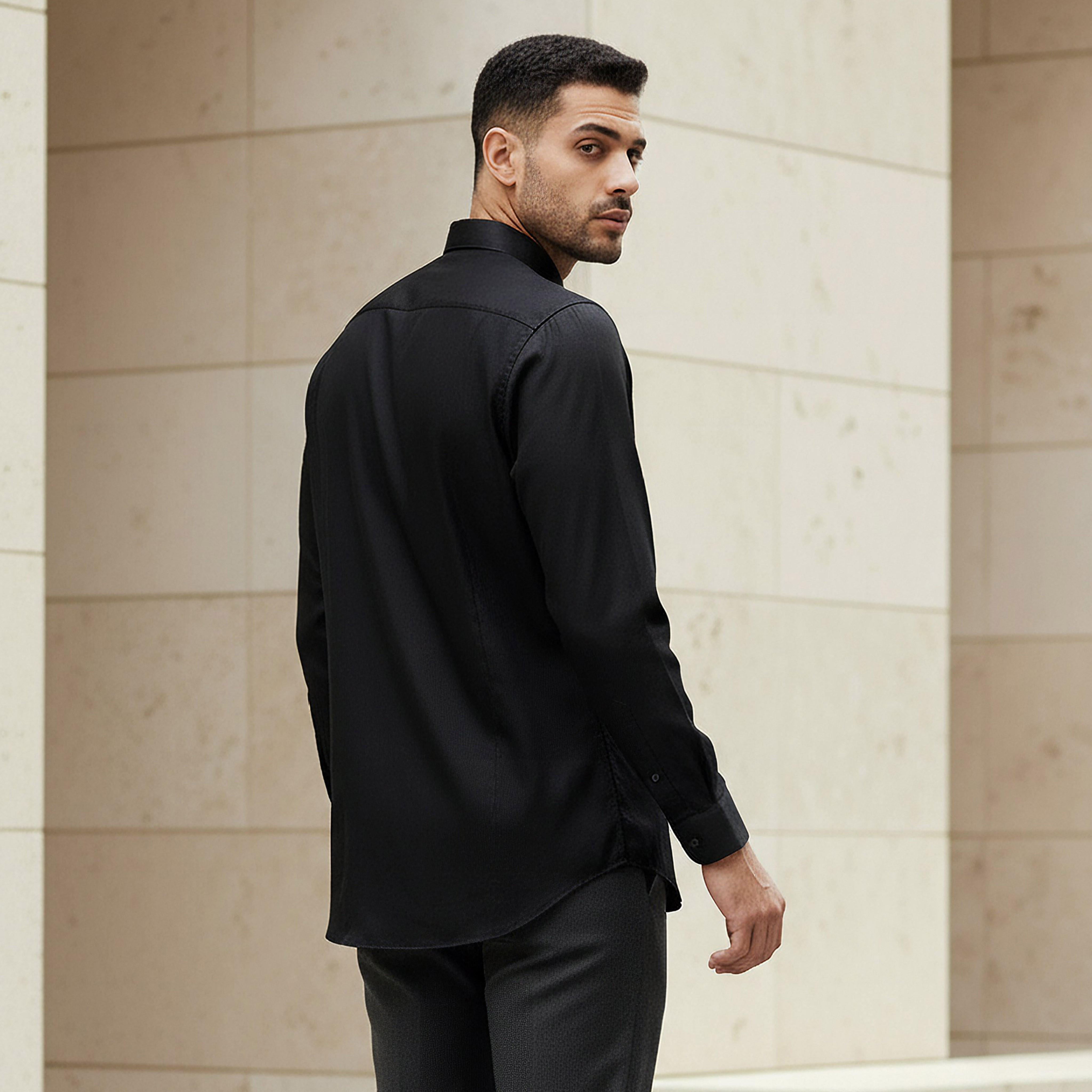 قميص رجالي بأكمام طويلة وياقة وقصة عادية-PROMO_SP_BH_BUY2FOR14_130625-image-4