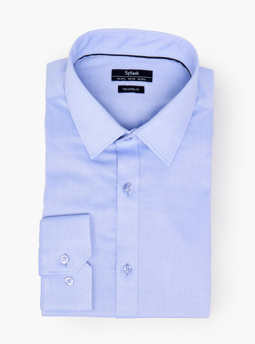 Men Regular Fit Textured Long Sleeve Shirt-men-clothing-shirts-image-6