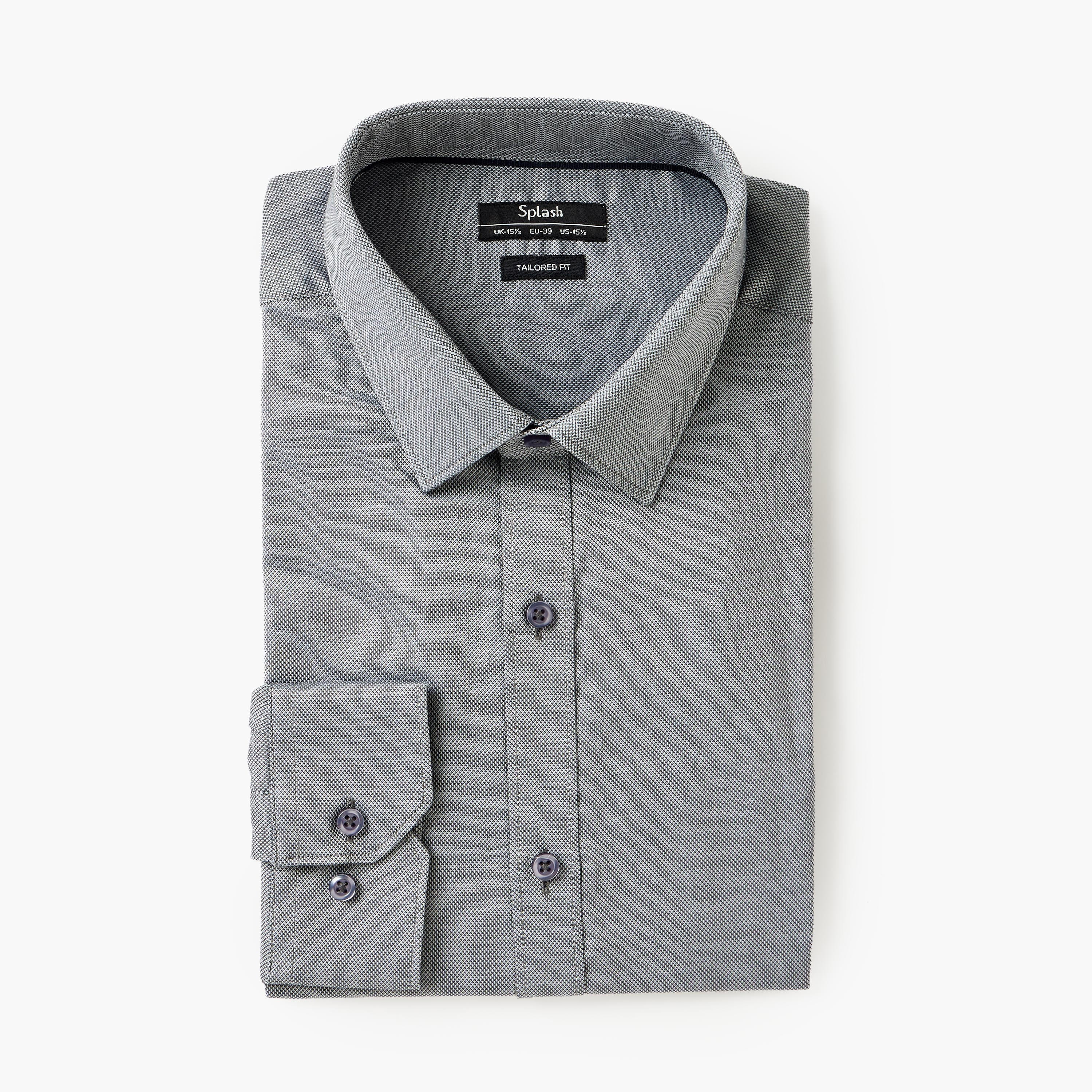 Men Regular Fit Textured Long Sleeve Shirt-men-clothing-shirts-image-6