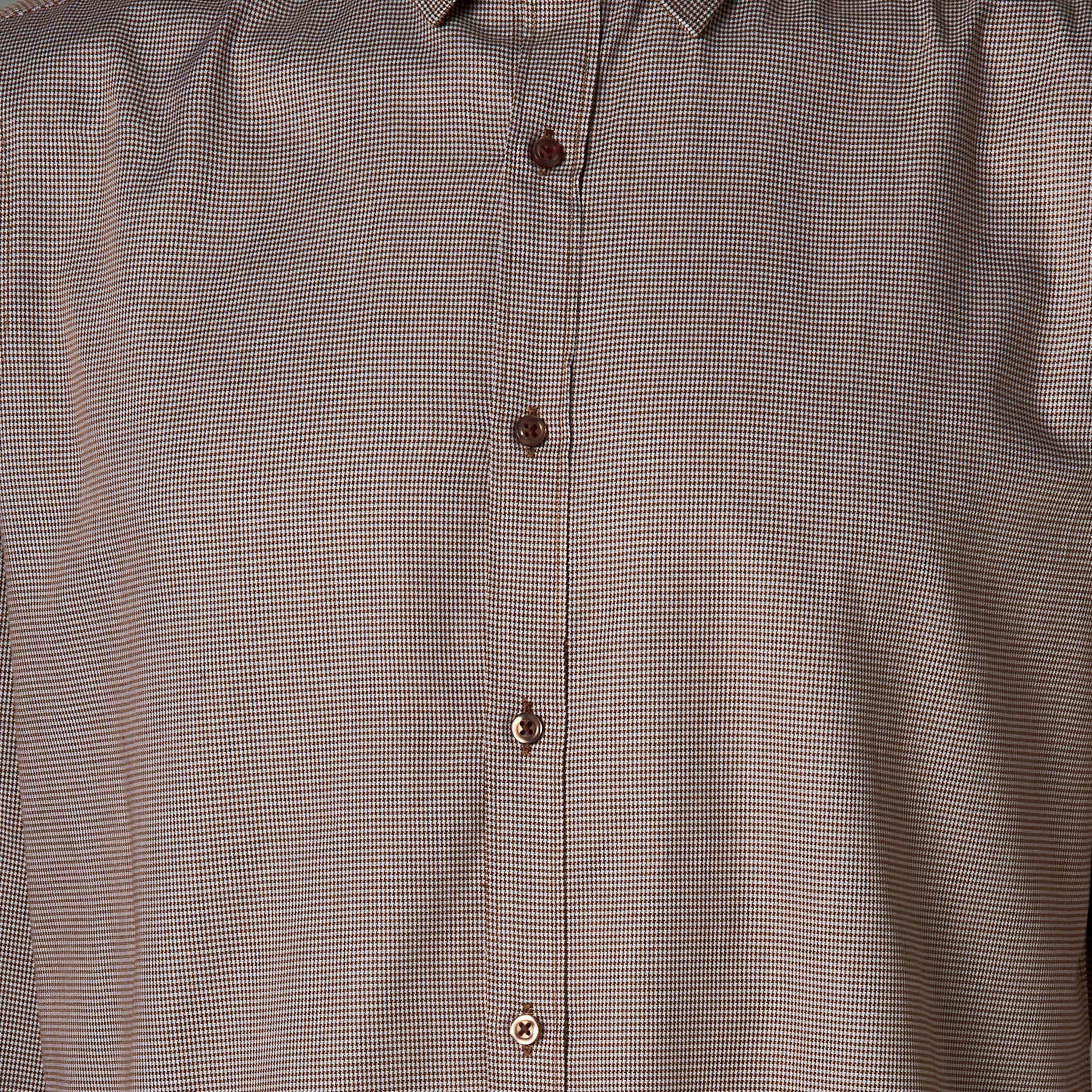Men Regular Fit Collared Textured Long Sleeves Shirt-men-clothing-shirts-image-2