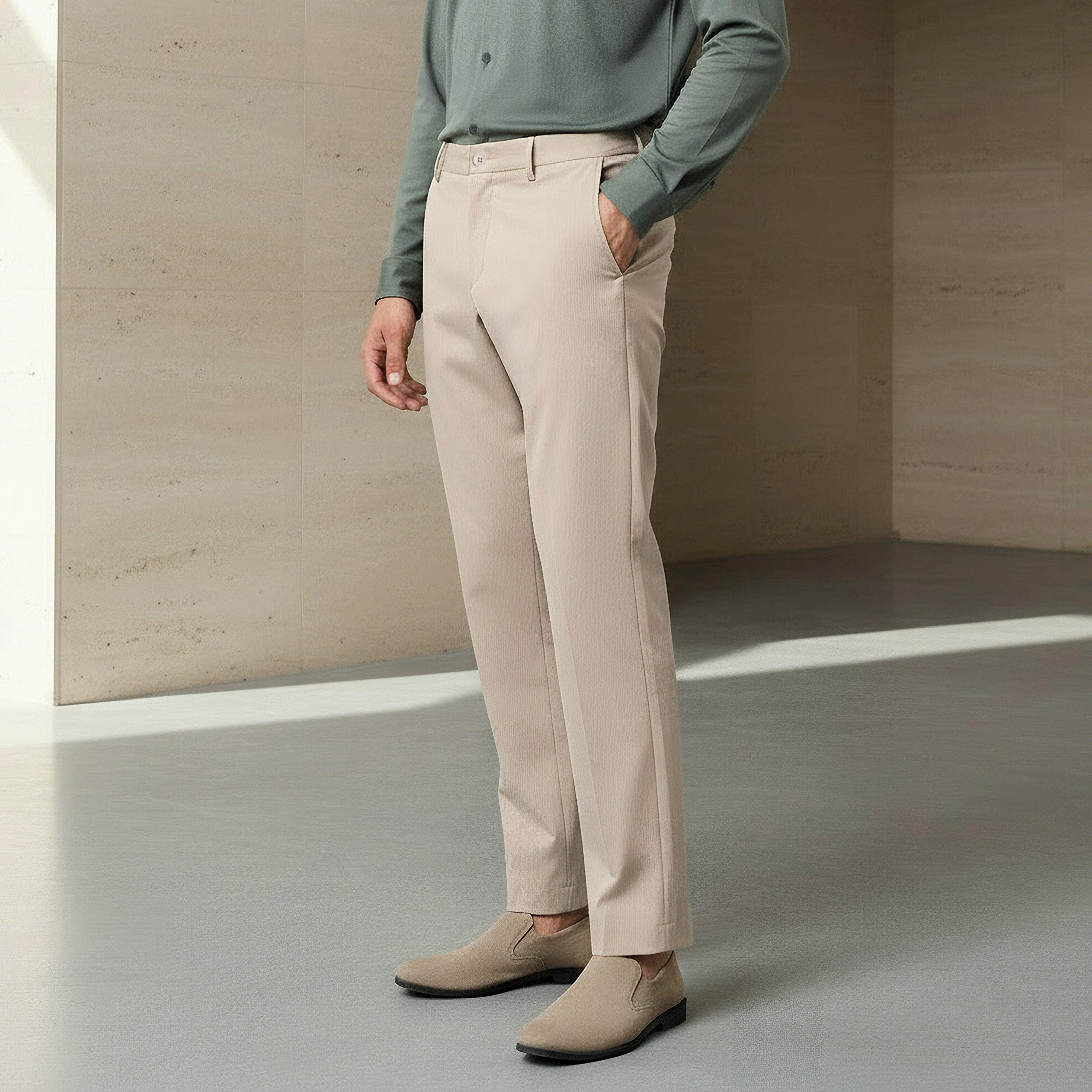 Slim Fit Flexi Waist Trousers-men-clothing-bottoms-trousersandchinos-trousers-image-1