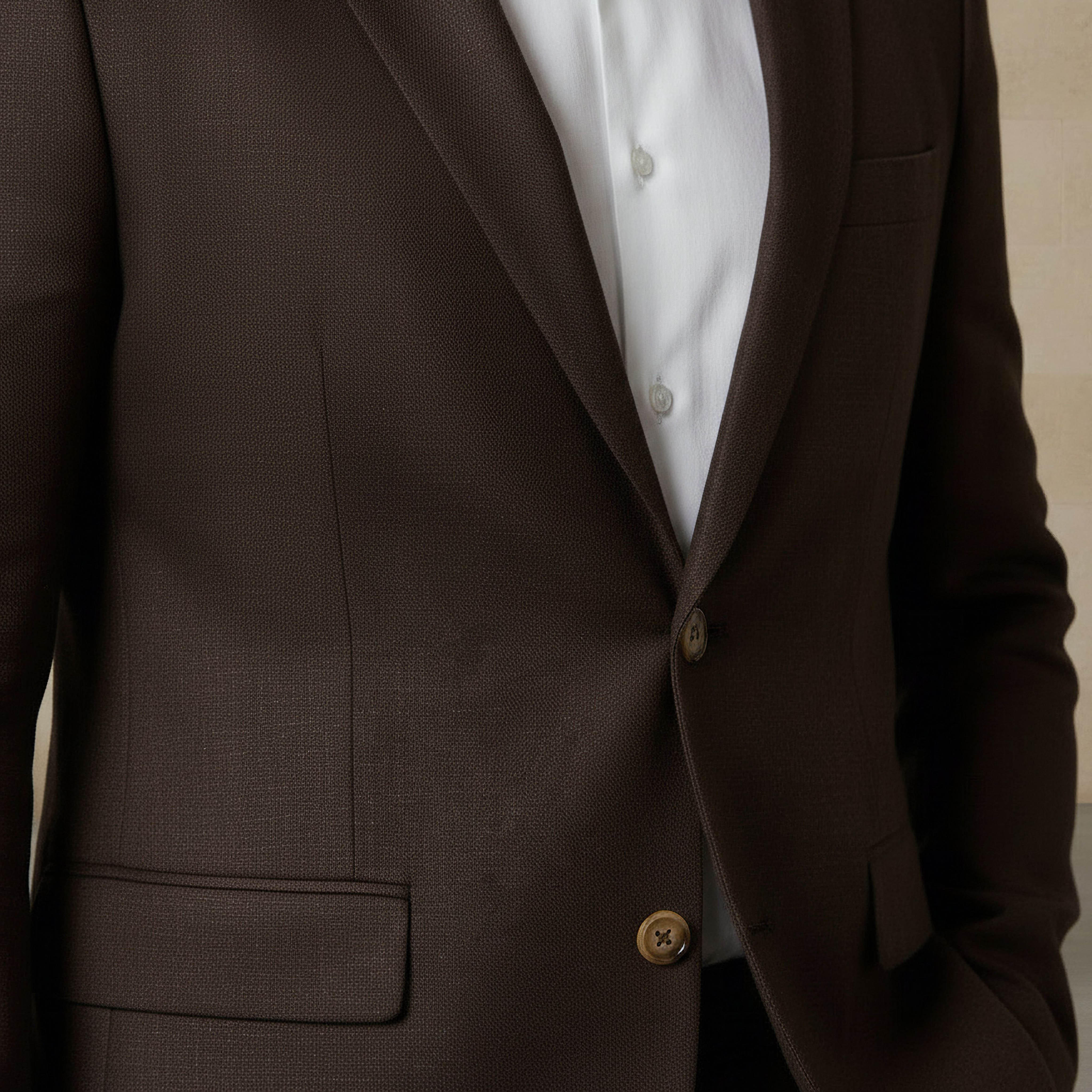 Men Slim Fit Herringbone Linen Blend Blazer-men-winterwear-jacketsandblazers-image-5