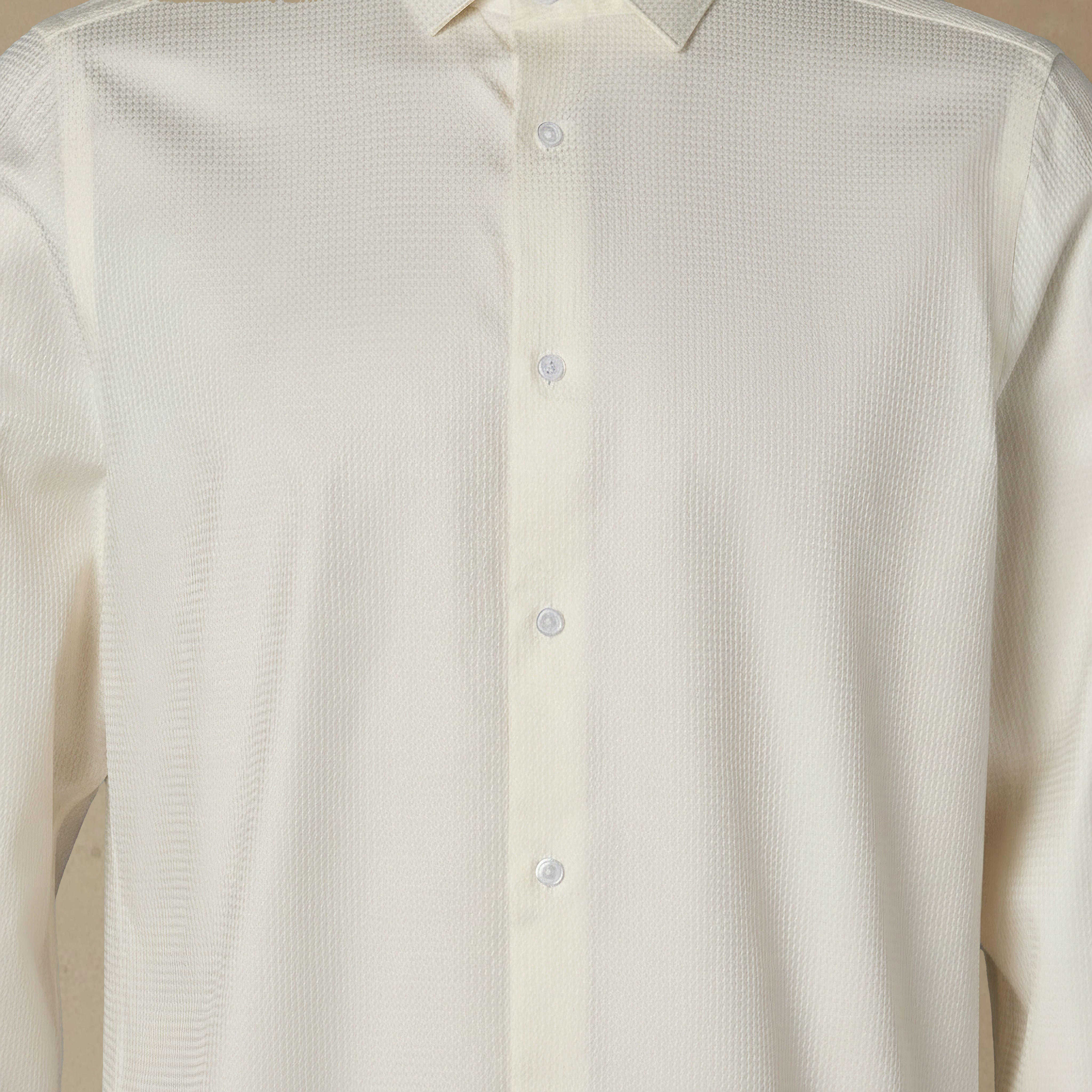 Men Regular Fit Collared Textured Long Sleeve Shirt-PROMO_SP_SA_2FOR169_110625-image-4