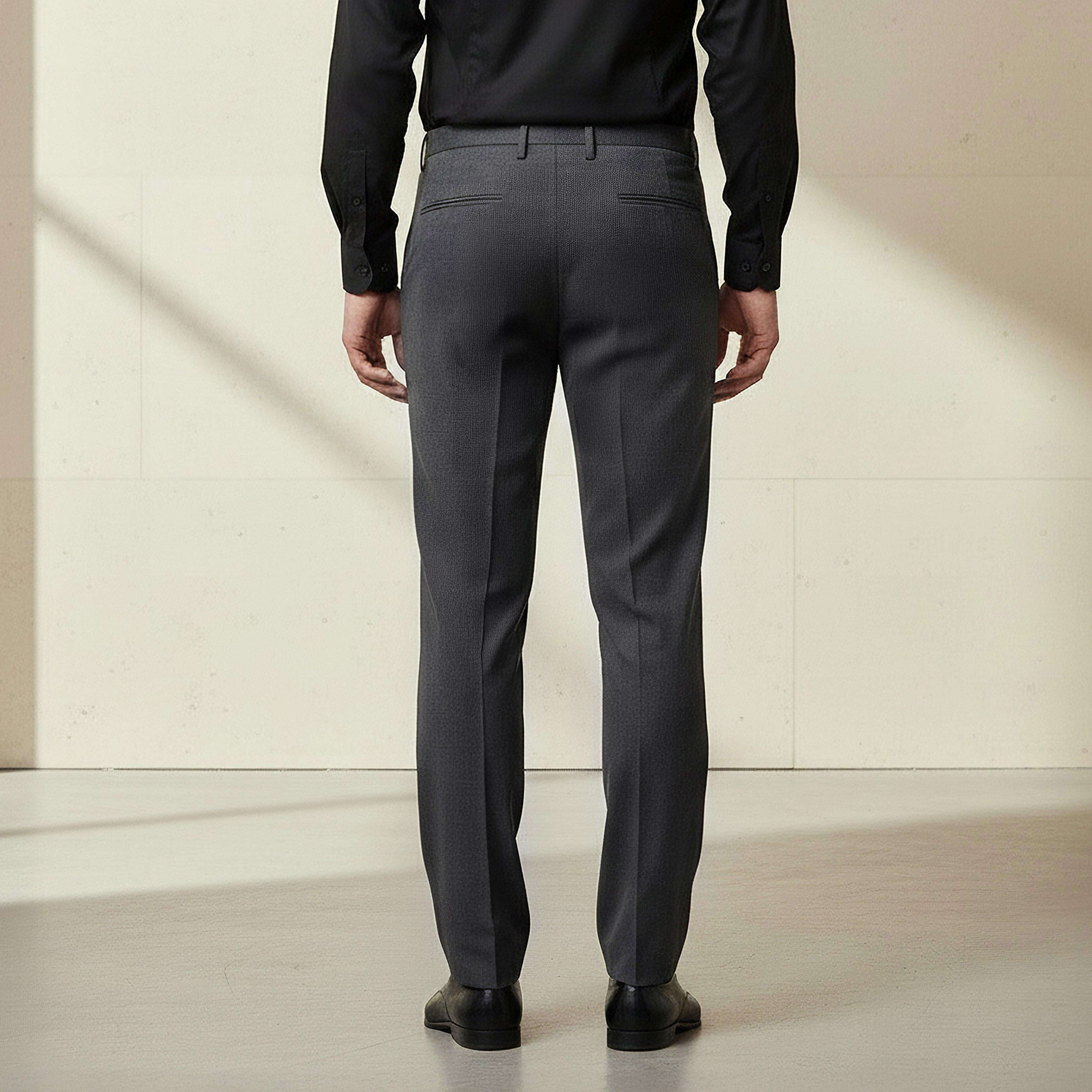 Regular Fit Flexi Waist Formal Trousers-men-clothing-bottoms-trousersandchinos-trousers-image-3