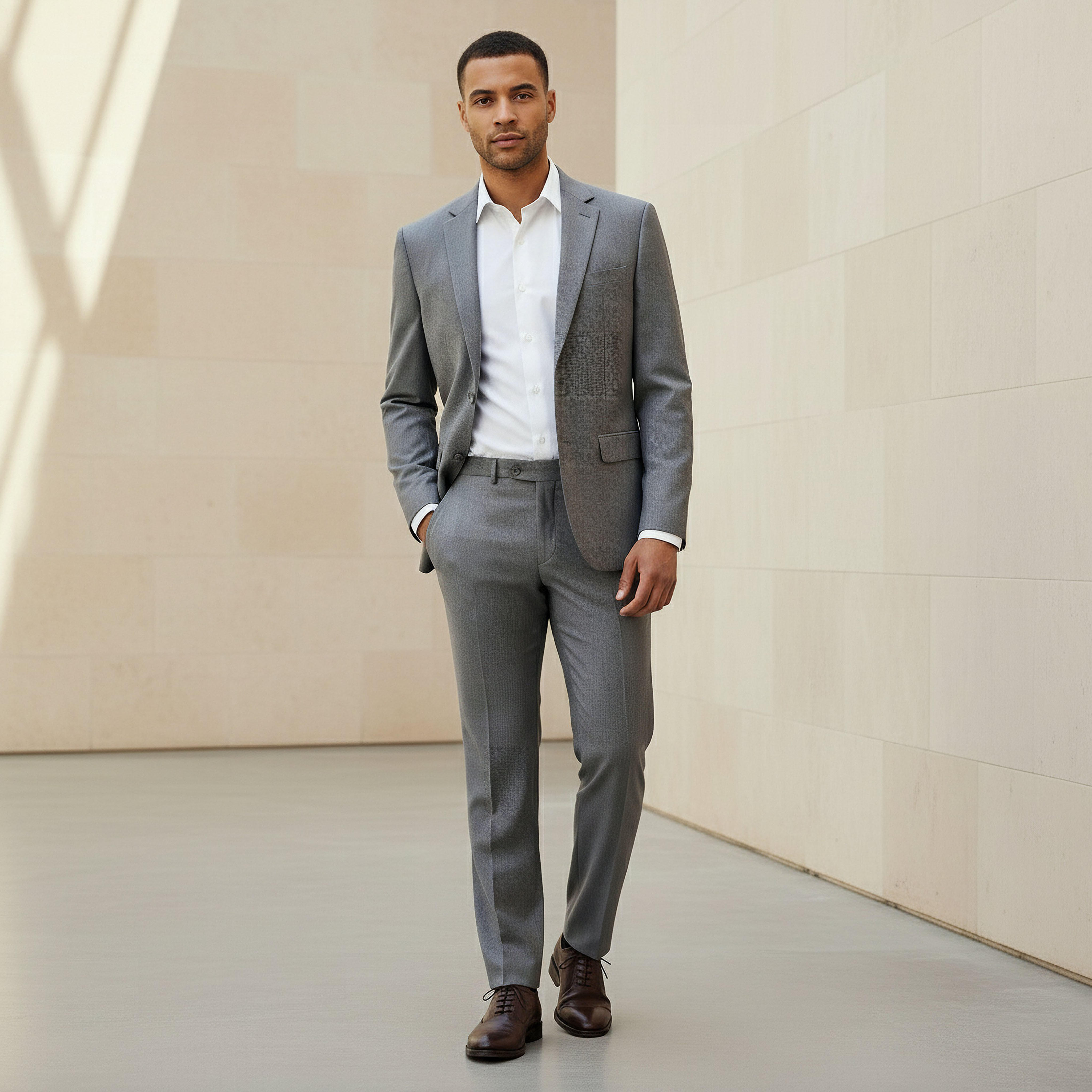 Men Slim Fit Textured Dobby Blazer-men-winterwear-jacketsandblazers-image-2