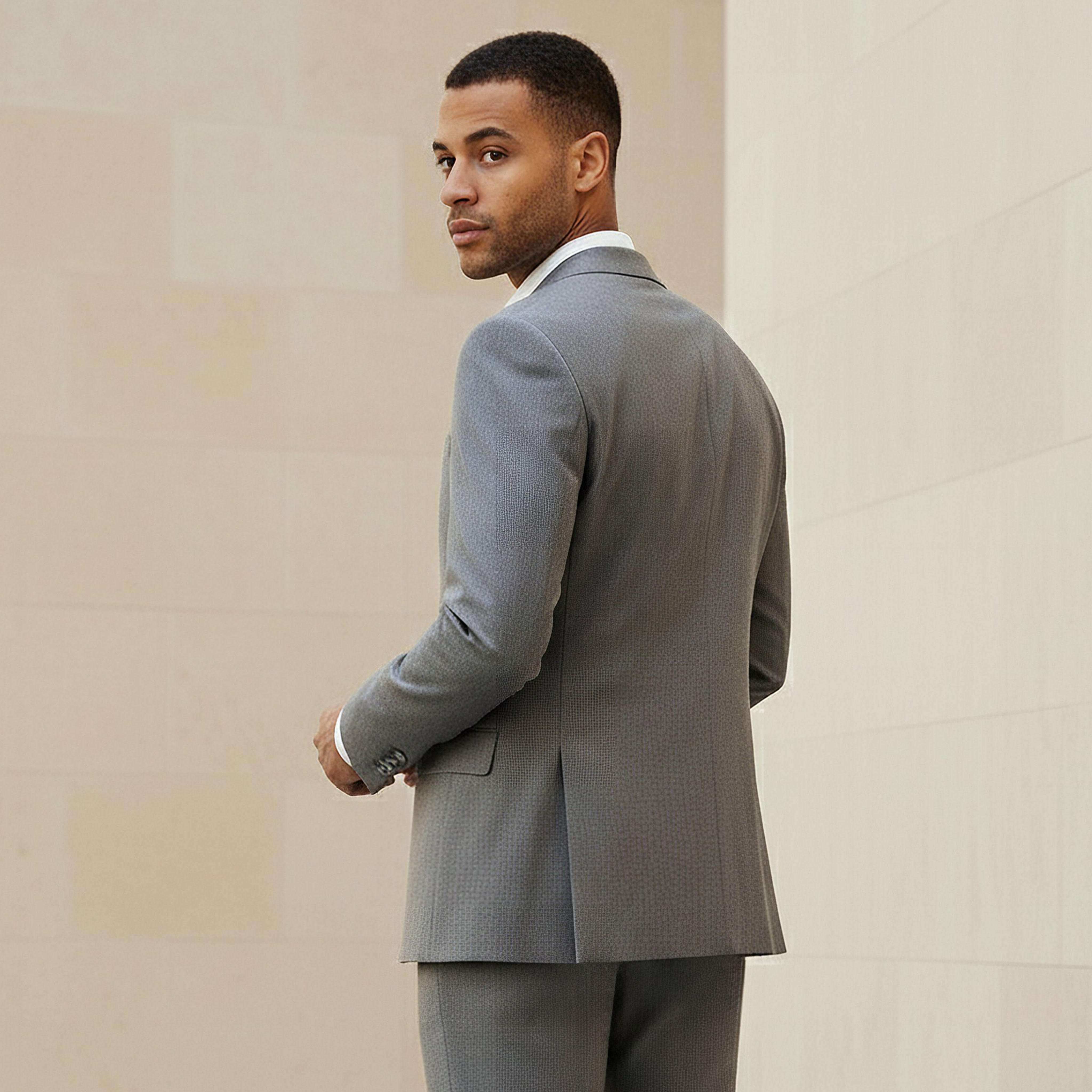 Men Slim Fit Textured Dobby Blazer-men-winterwear-jacketsandblazers-image-3