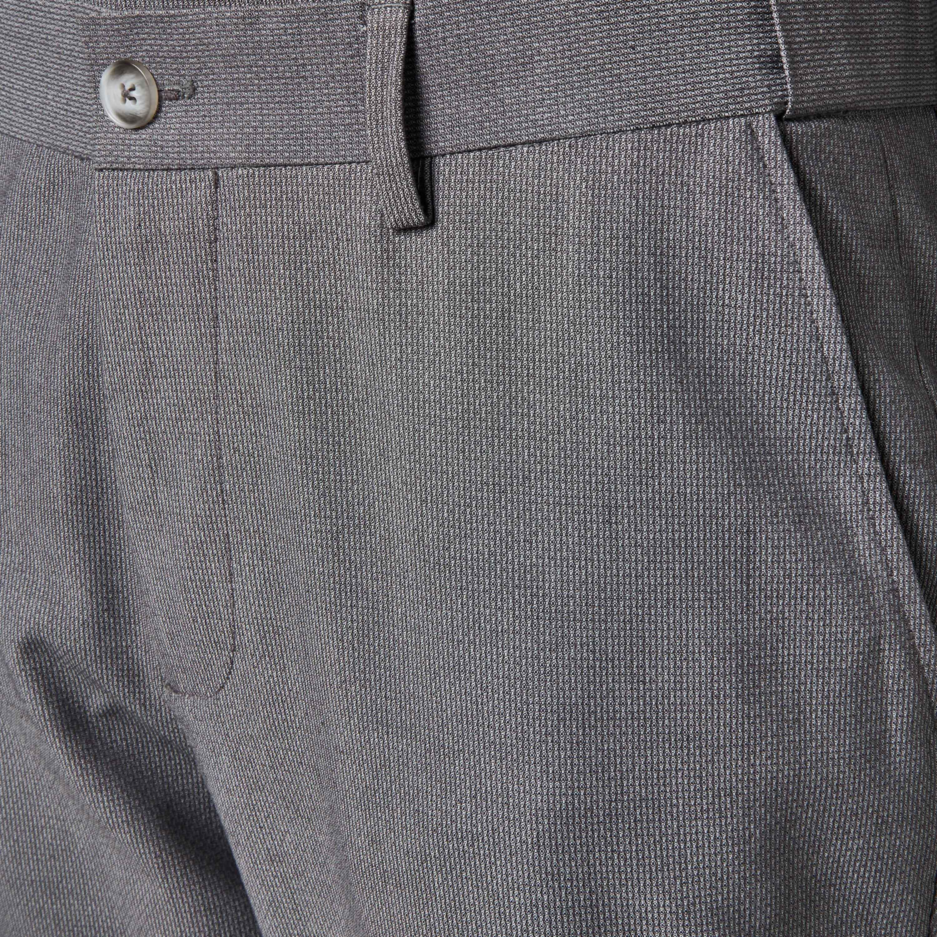 بنطلون رسمي دوبي بقصة سليم وخصر مرن -men-clothing-coordsets-image-5