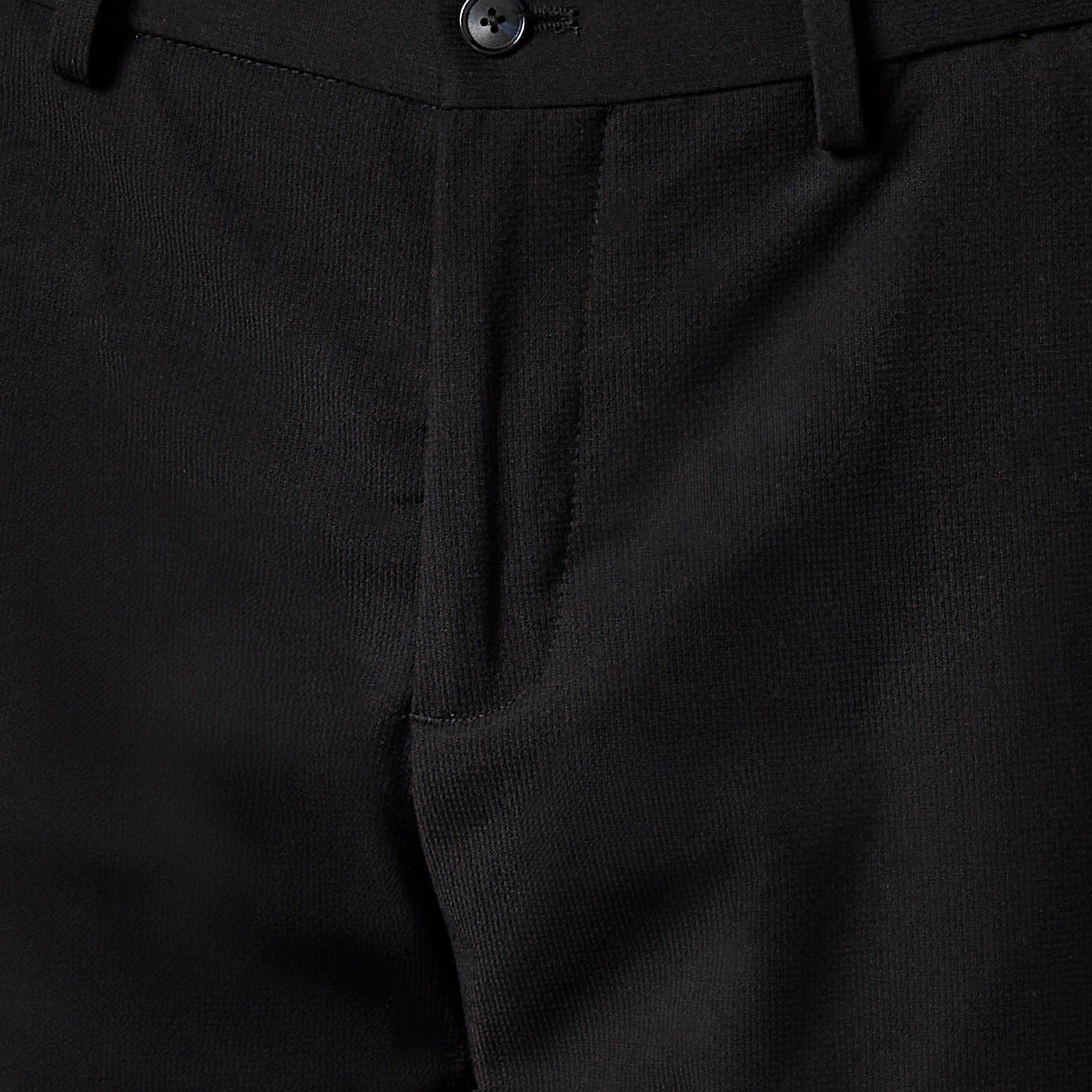 Regular Fit Dobby Flexi Waist Formal Trousers-men-clothing-bottoms-trousersandchinos-trousers-image-4