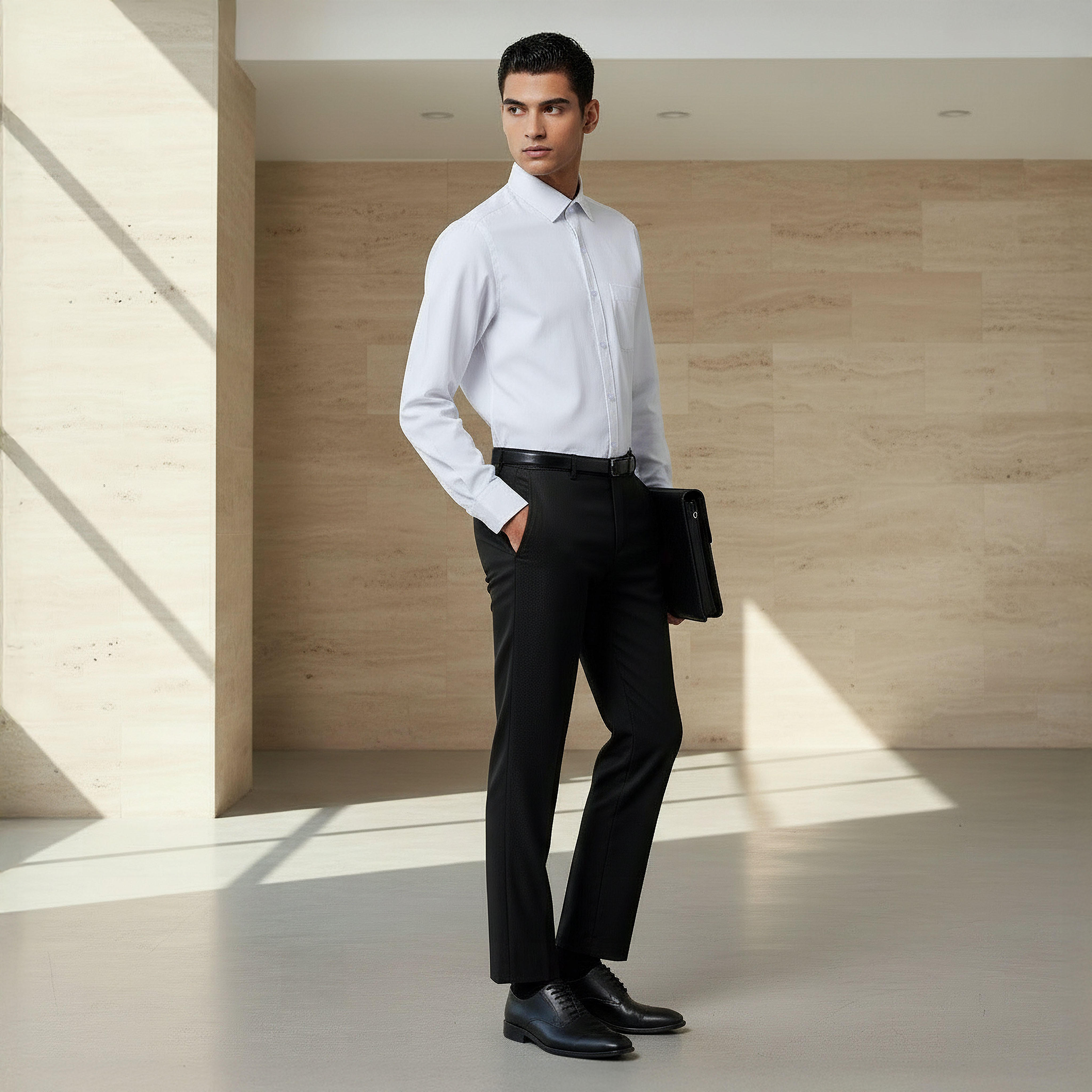 قميص رجالي بقصة عادية وياقة وأكمام طويلة-men-clothing-shirts-image-4
