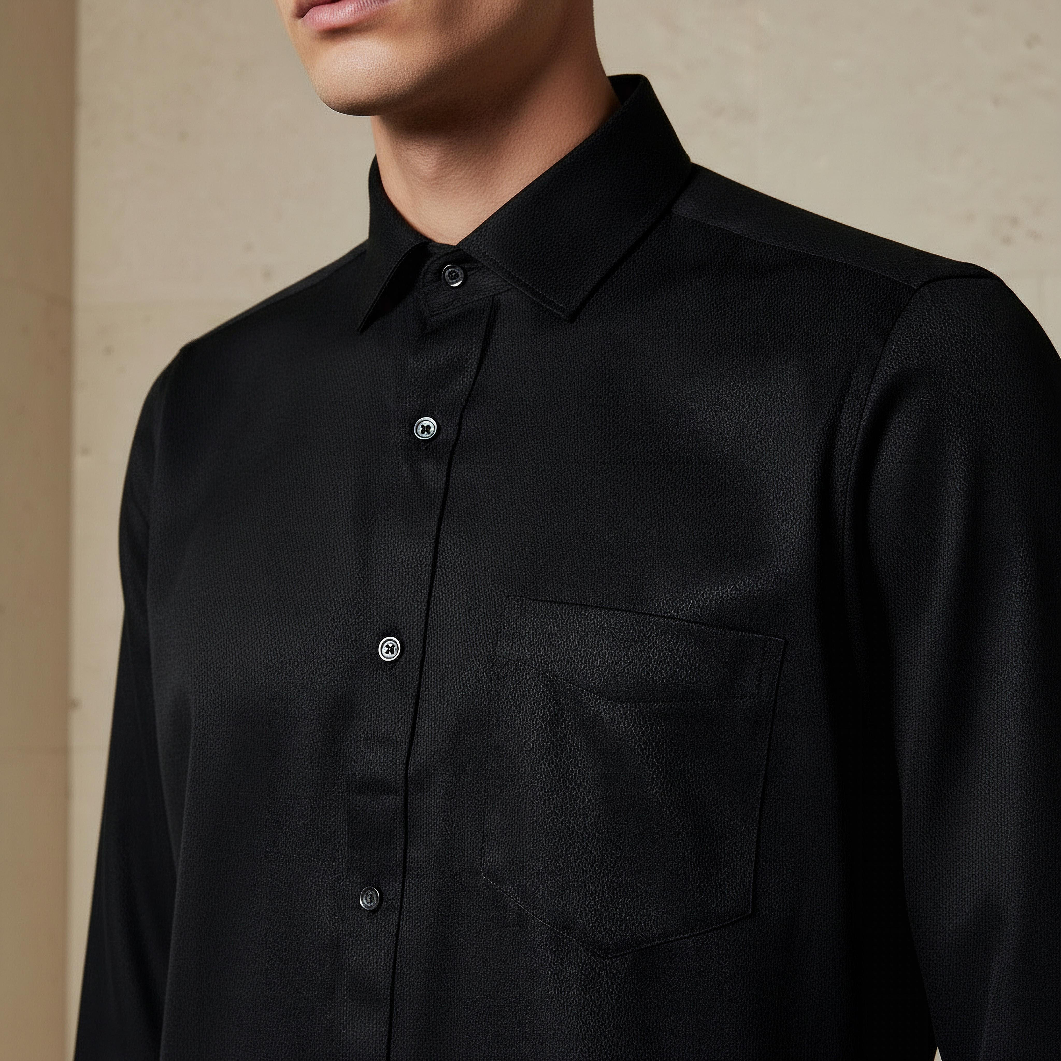 قميص رجالي بقصة عادية وياقة وأكمام طويلة-men-clothing-shirts-image-2