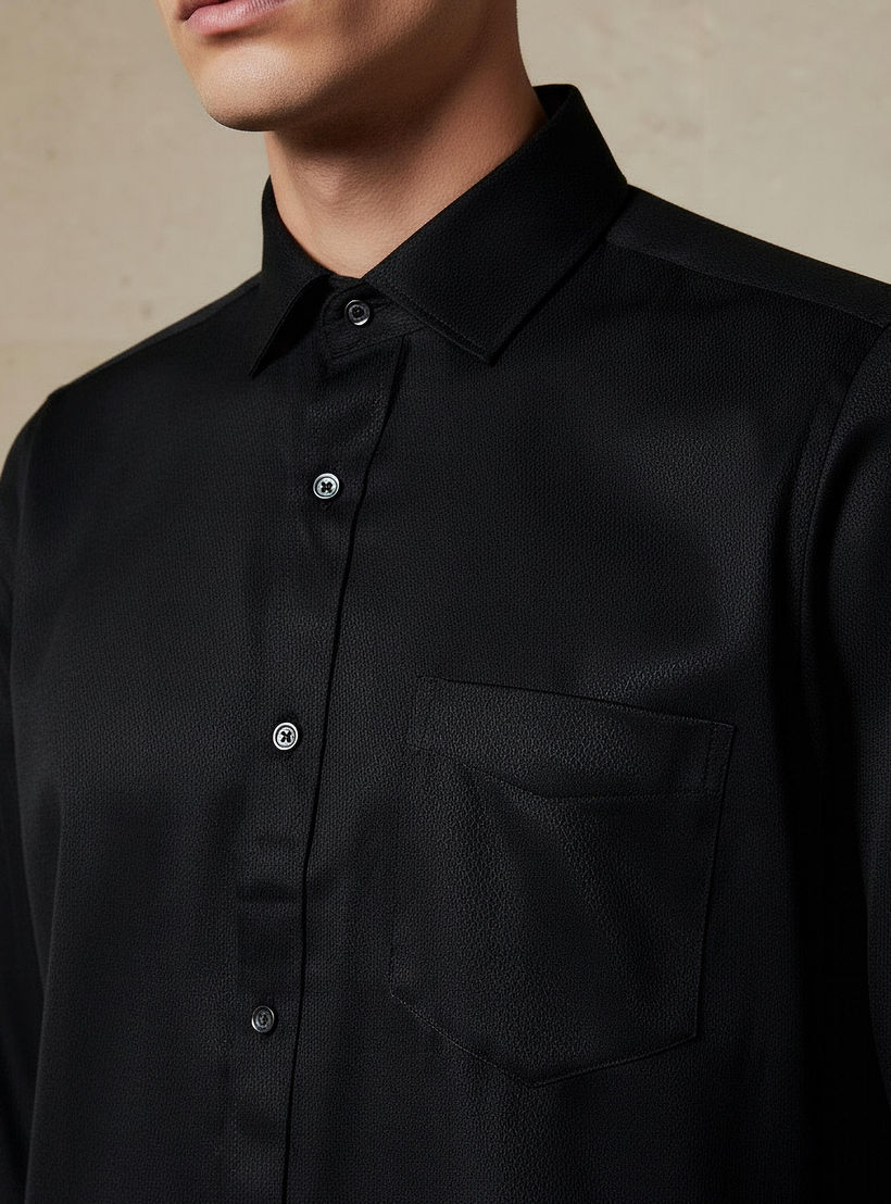 Men Regular Fit Collared Long Sleeve Shirt-men-clothing-shirts-image-6