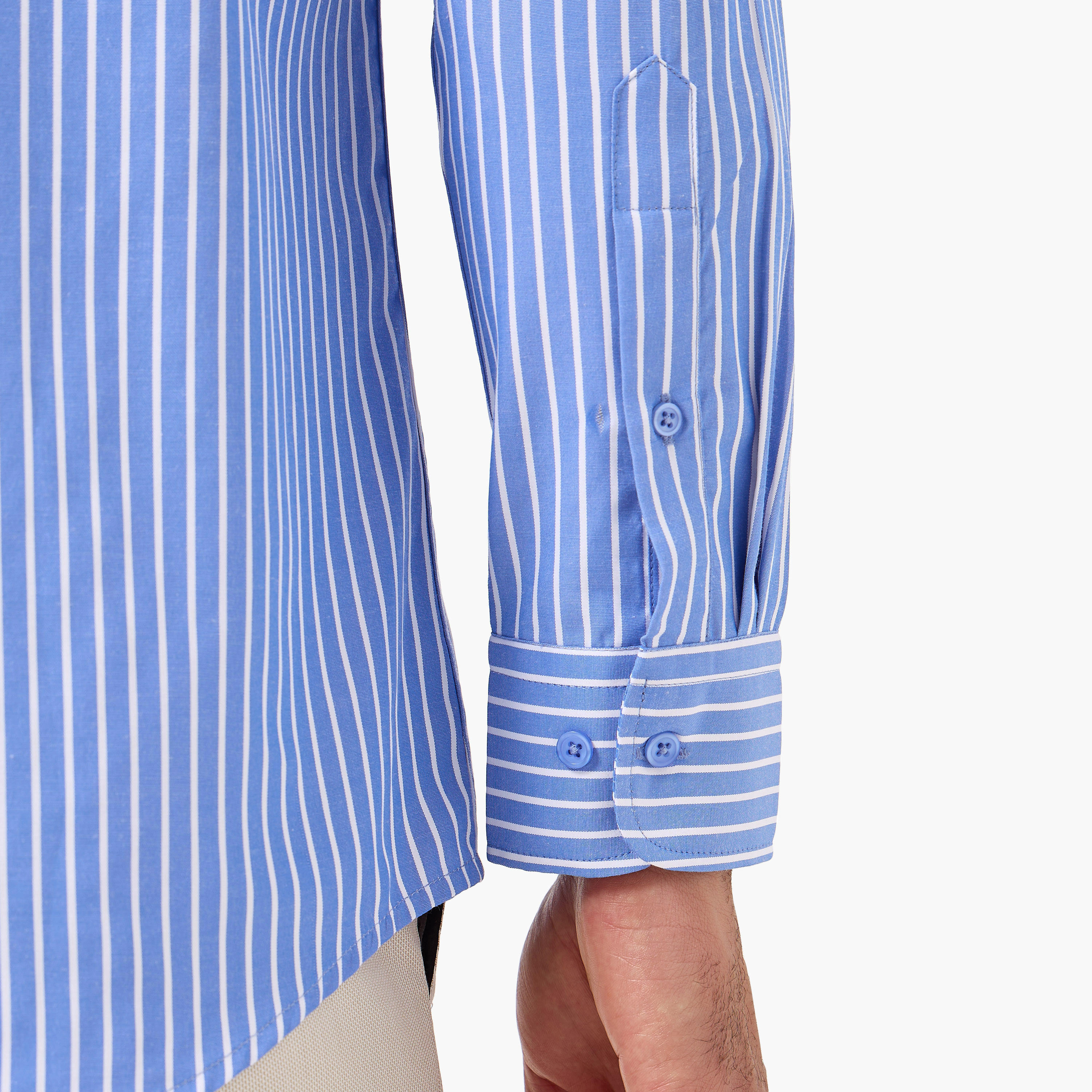 Men Regular Fit Collared Striped Long Sleeves Shirt-men-clothing-shirts-image-5