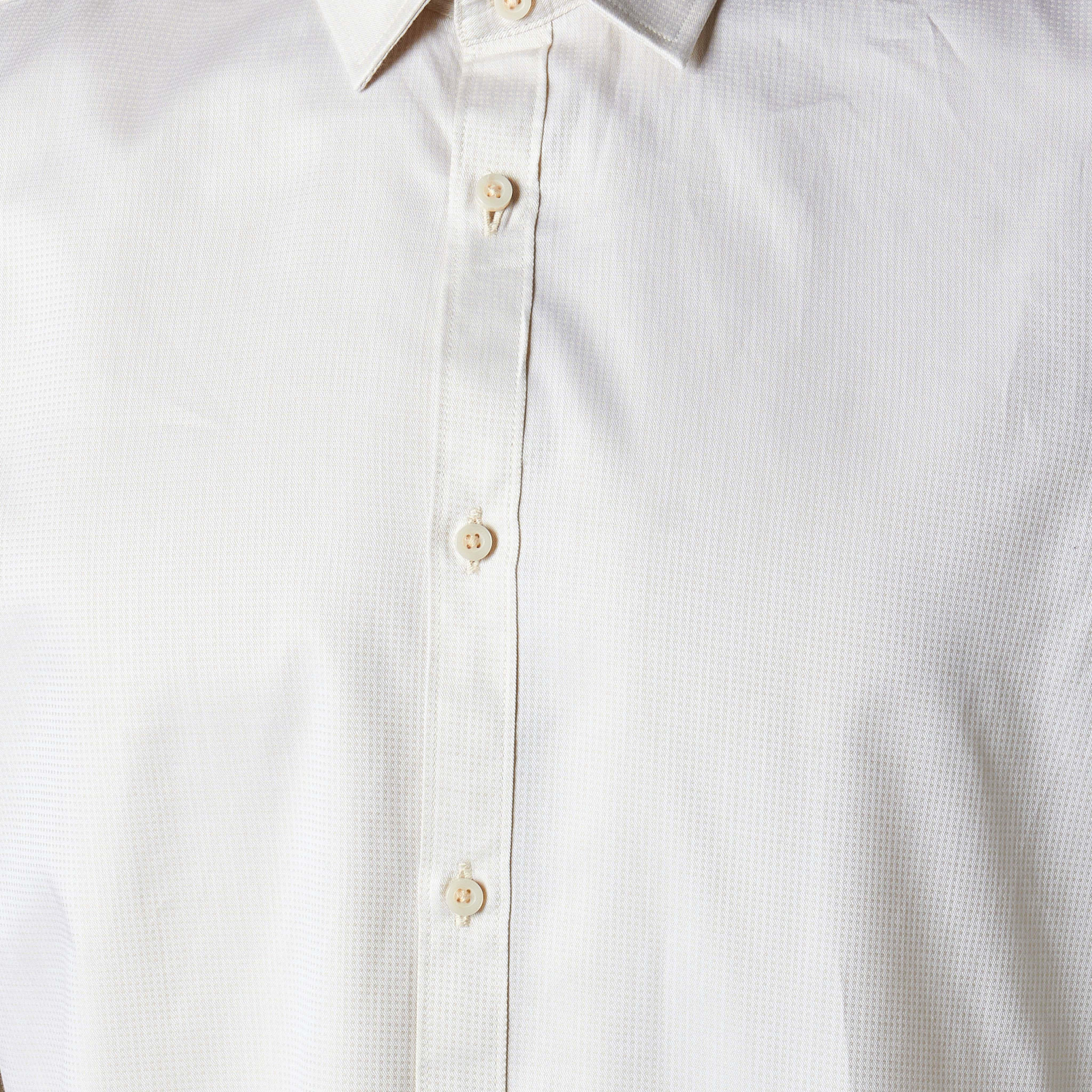 Men Regular Fit Collared Textured Long Sleeve Shirt-men-clothing-shirts-image-4